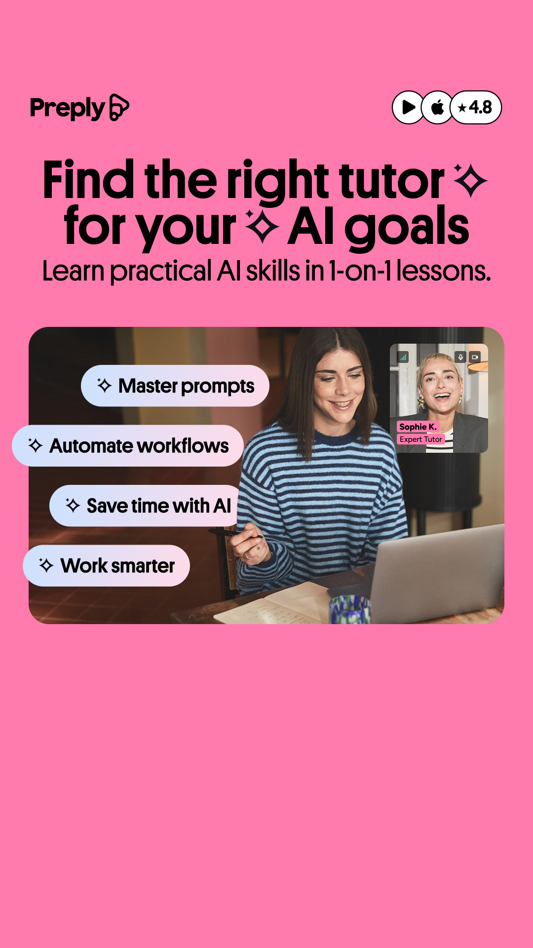 Preply Facebook ad