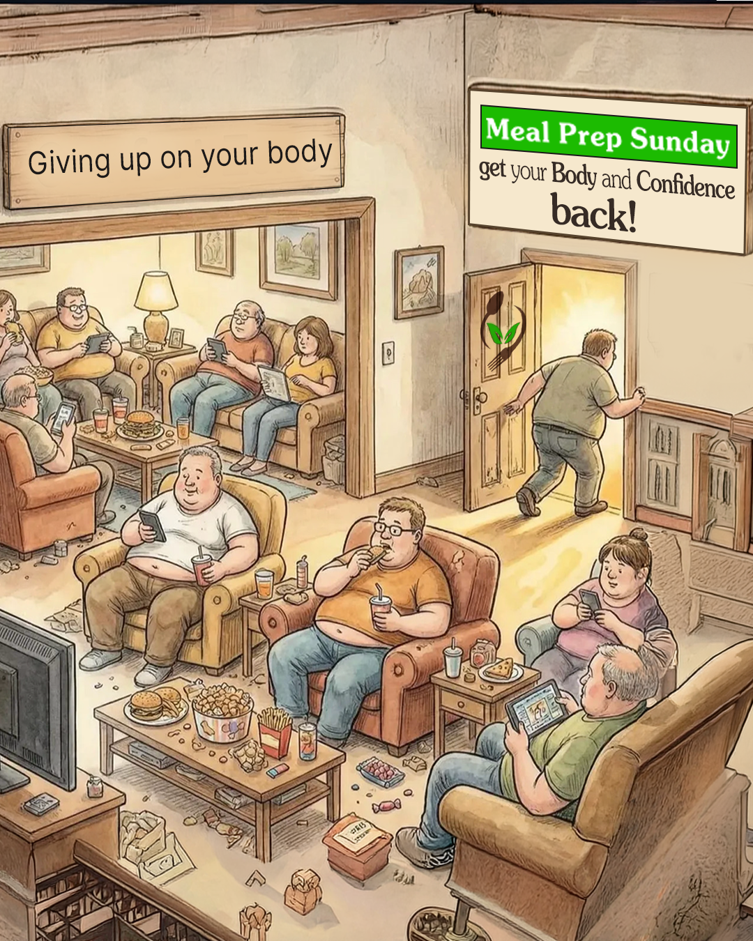 Meal Prep Sunday Service Facebook ad