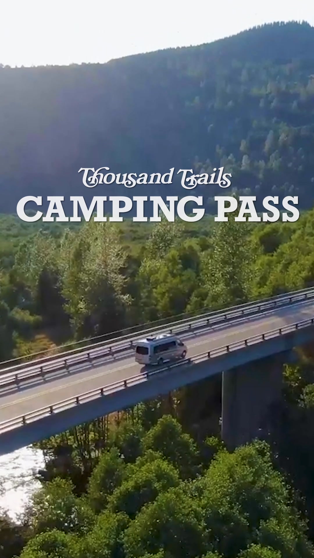Thousand Trails Facebook ad: Unplug. Explore. Recharge.