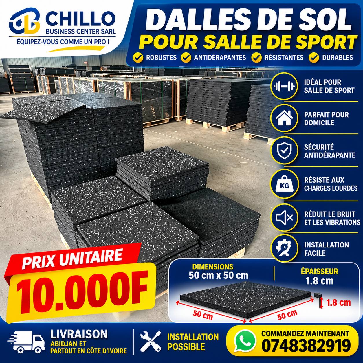 Chillo Business Center Facebook ad: Discuter avec nous