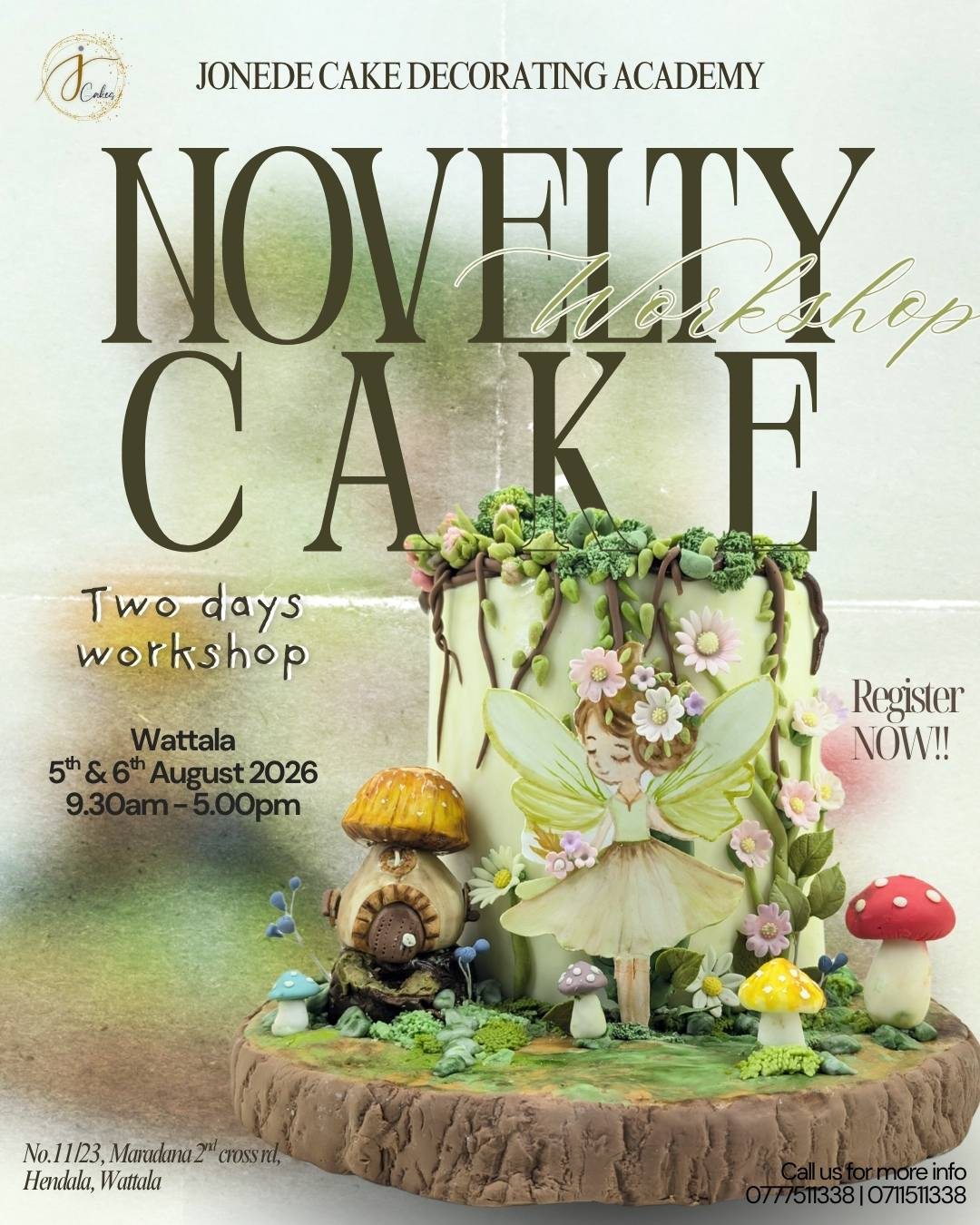 Jonede Cakes & Creations Facebook ad: Ready to elevate your baking and decorating skills?