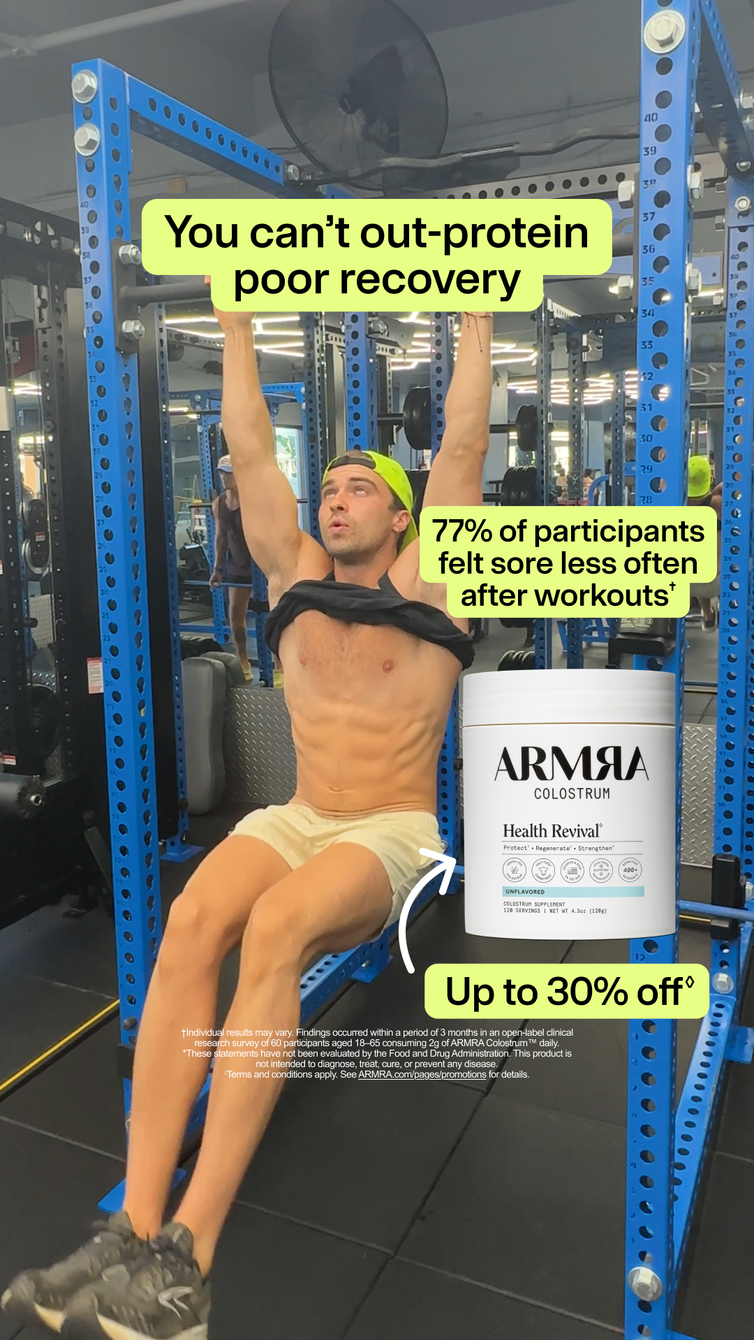 ARMRA Facebook ad