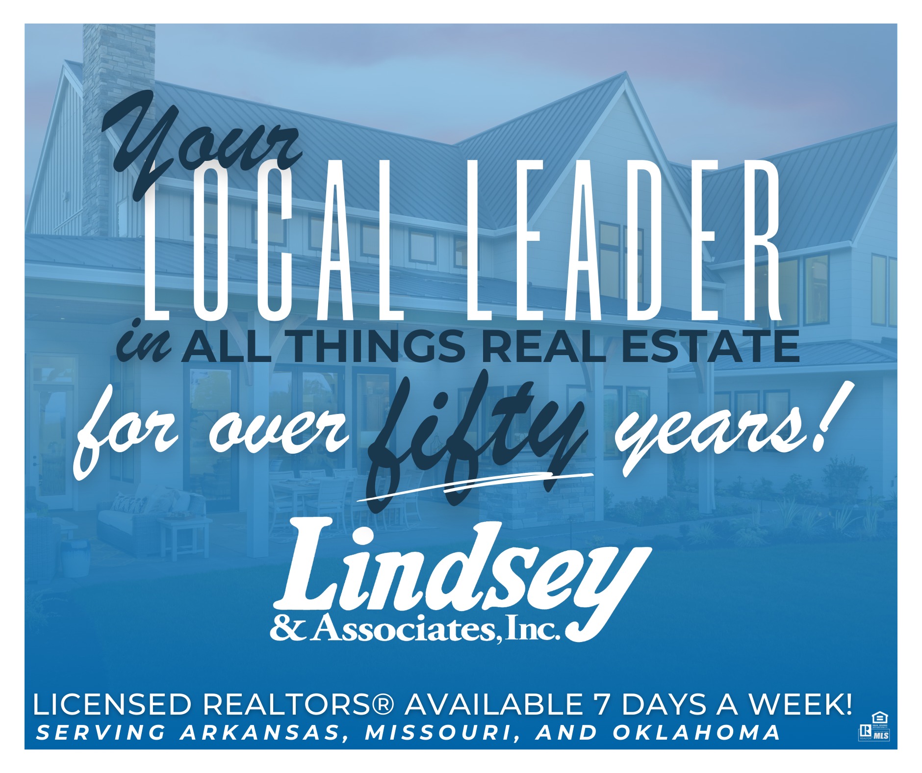 Lindsey & Associates, Inc. Facebook ad: Let one of our 200+ agents help you…
