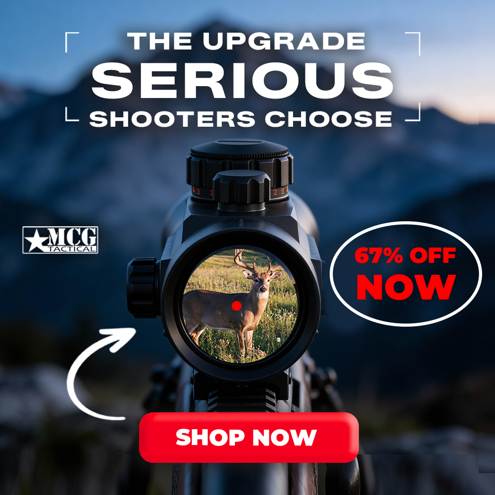 MCG Supply Co. Facebook ad: Start Nailin’ Targets Up To 400 Yards Out Day Or Night