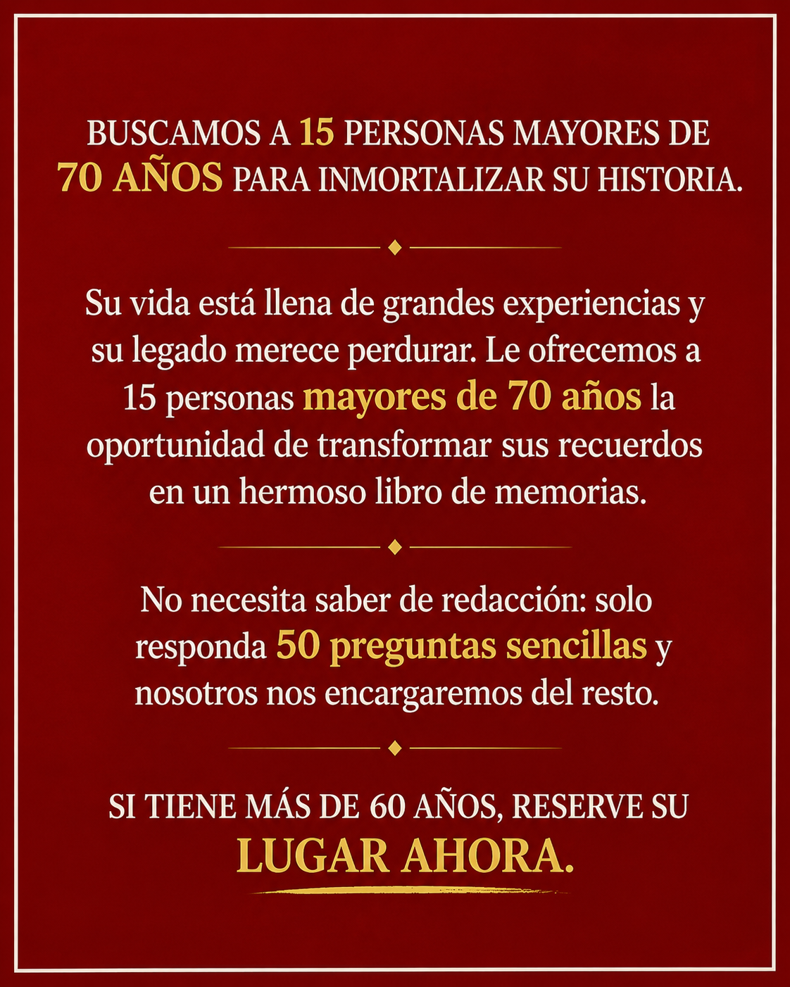 Memowrite Facebook ad