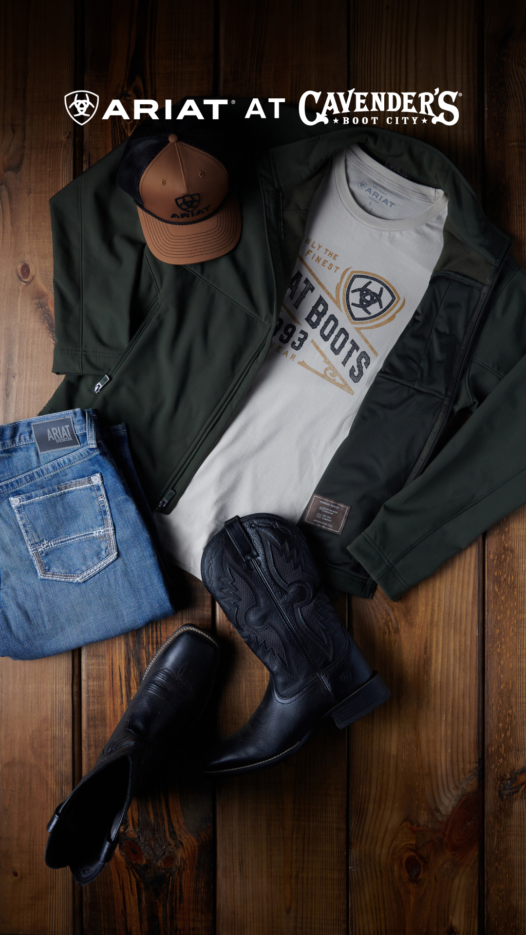 Cavender's Facebook ad: Shop Ariat New Arrivals