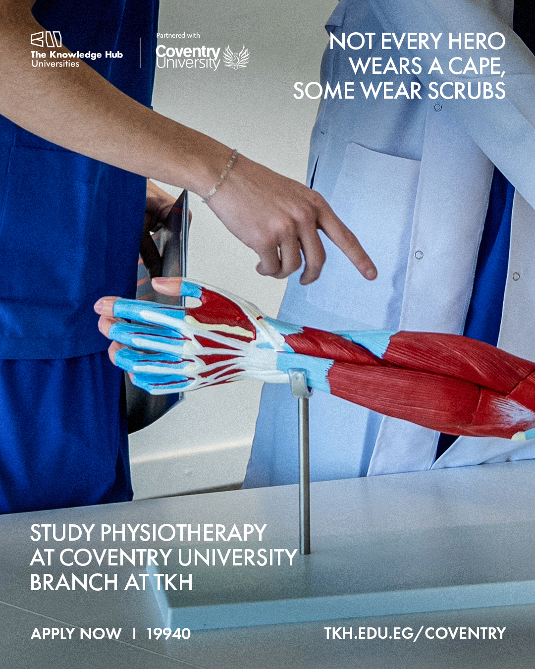 The Knowledge Hub Universities Facebook ad: Step into the world of impact and movement…