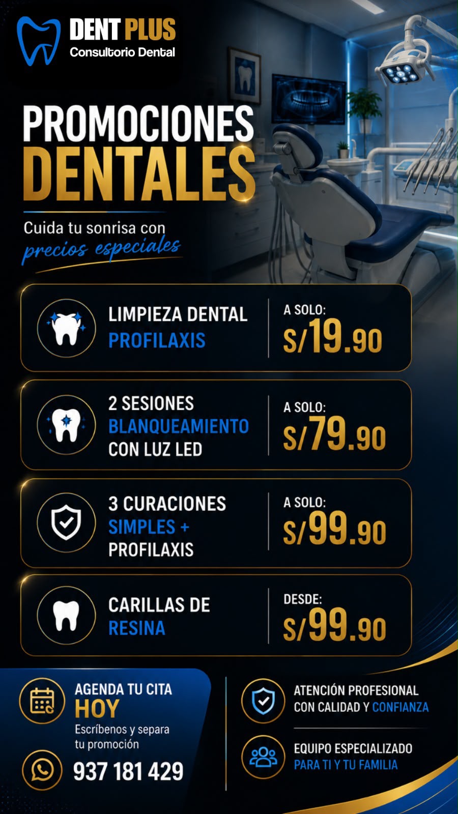 DentPlus Miraflores Facebook ad from Jun 23, 2026