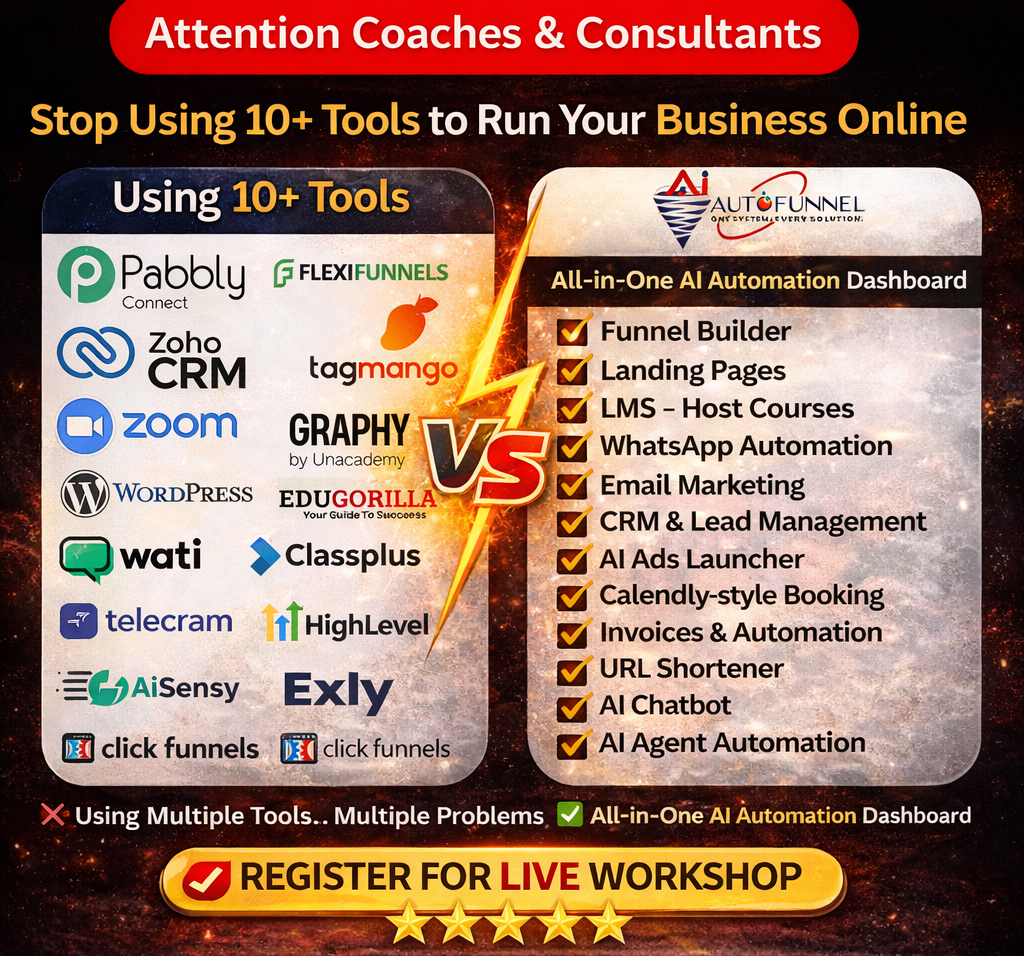 Digital Akshay- Business Automation Coach Facebook ad: Only For Coaches & Consultant!
