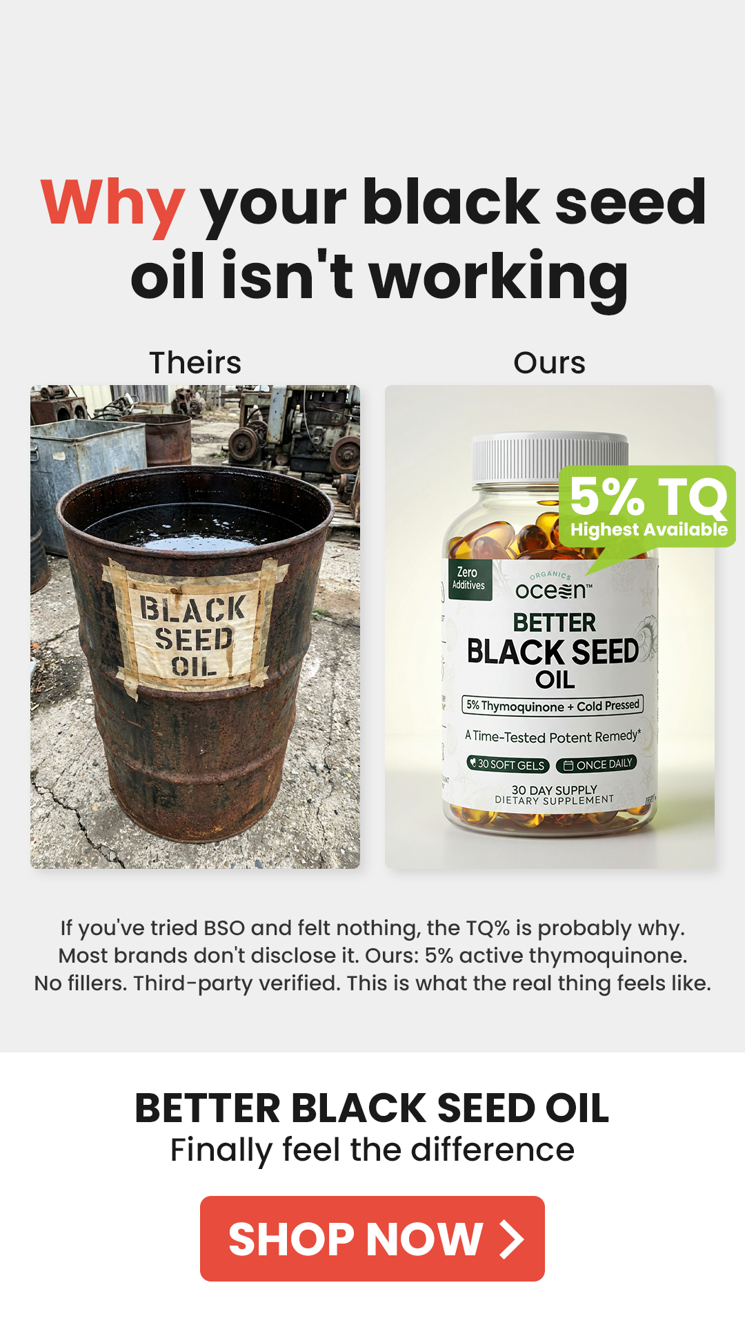 Organics Ocean Facebook ad