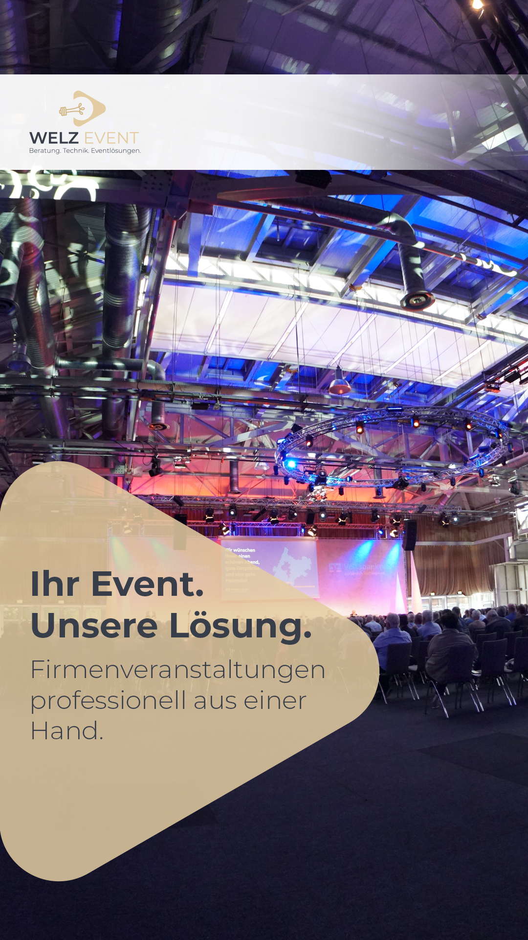 Welz Event Facebook ad: WELZ EVENT | Beratung. Technik. Eventlösungen.