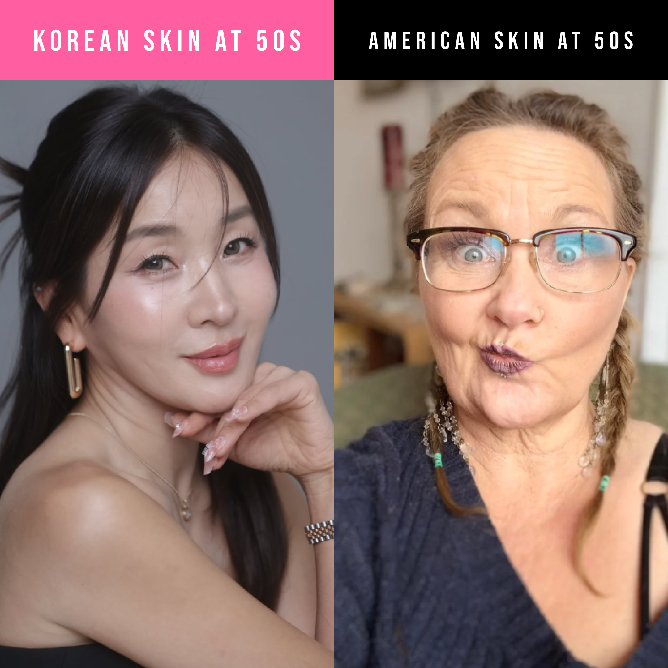 K Skincare Tips Facebook ad: Korean Skincare Just Hits Different