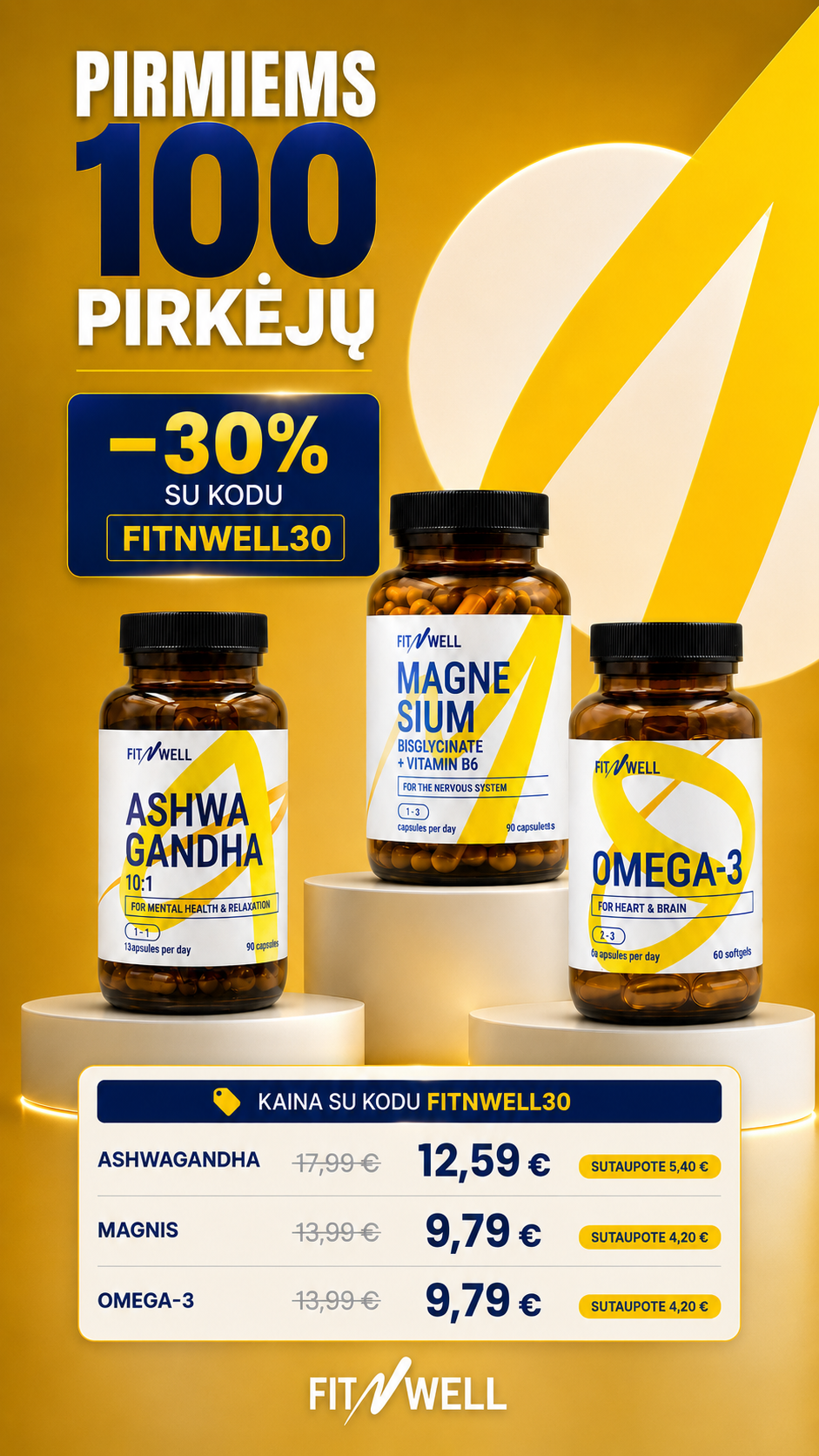 Fitnfood Lietuva Facebook ad from Jun 23, 2026
