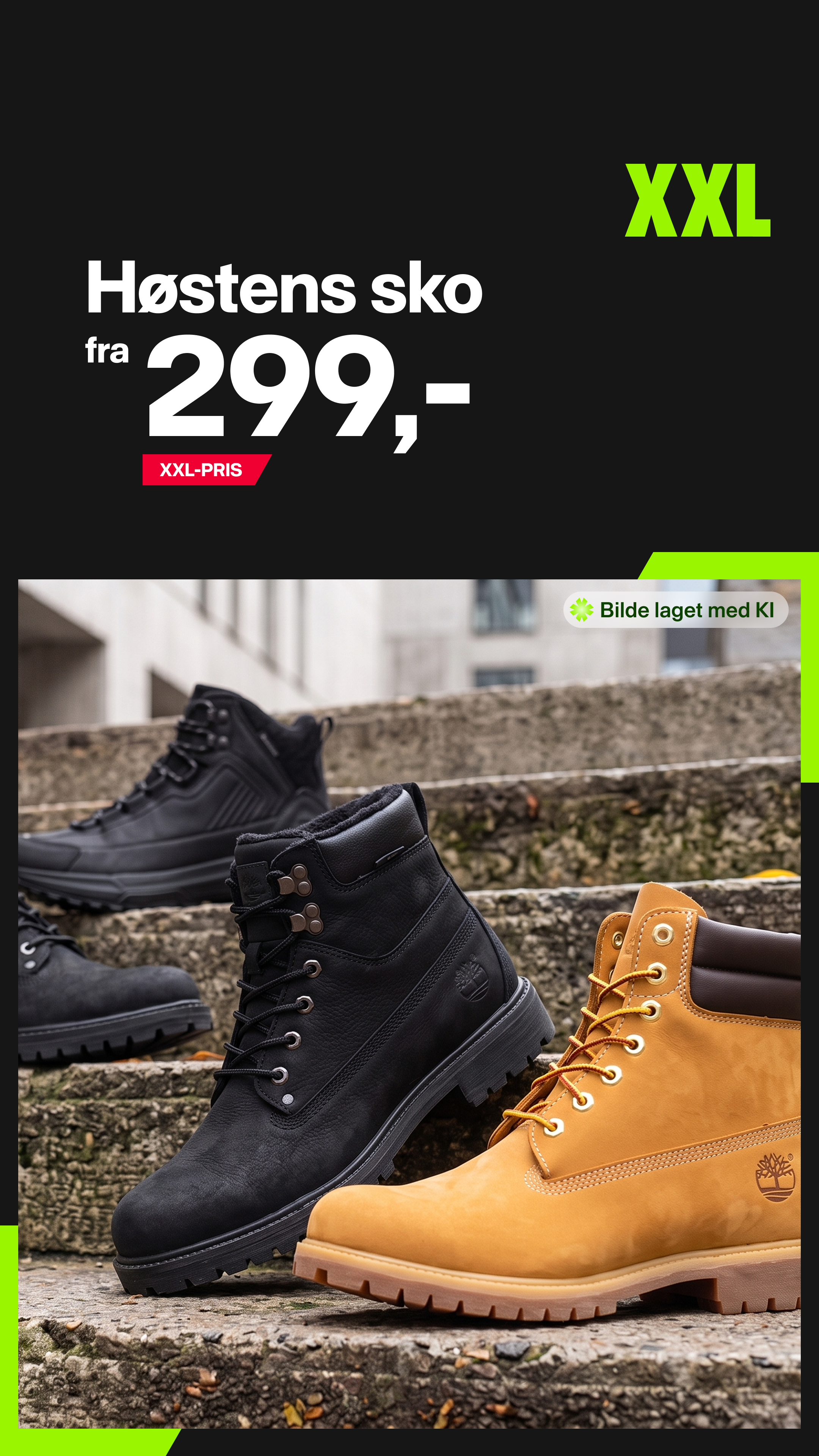 XXL Sport & Villmark Facebook ad: Årets høstsko er her