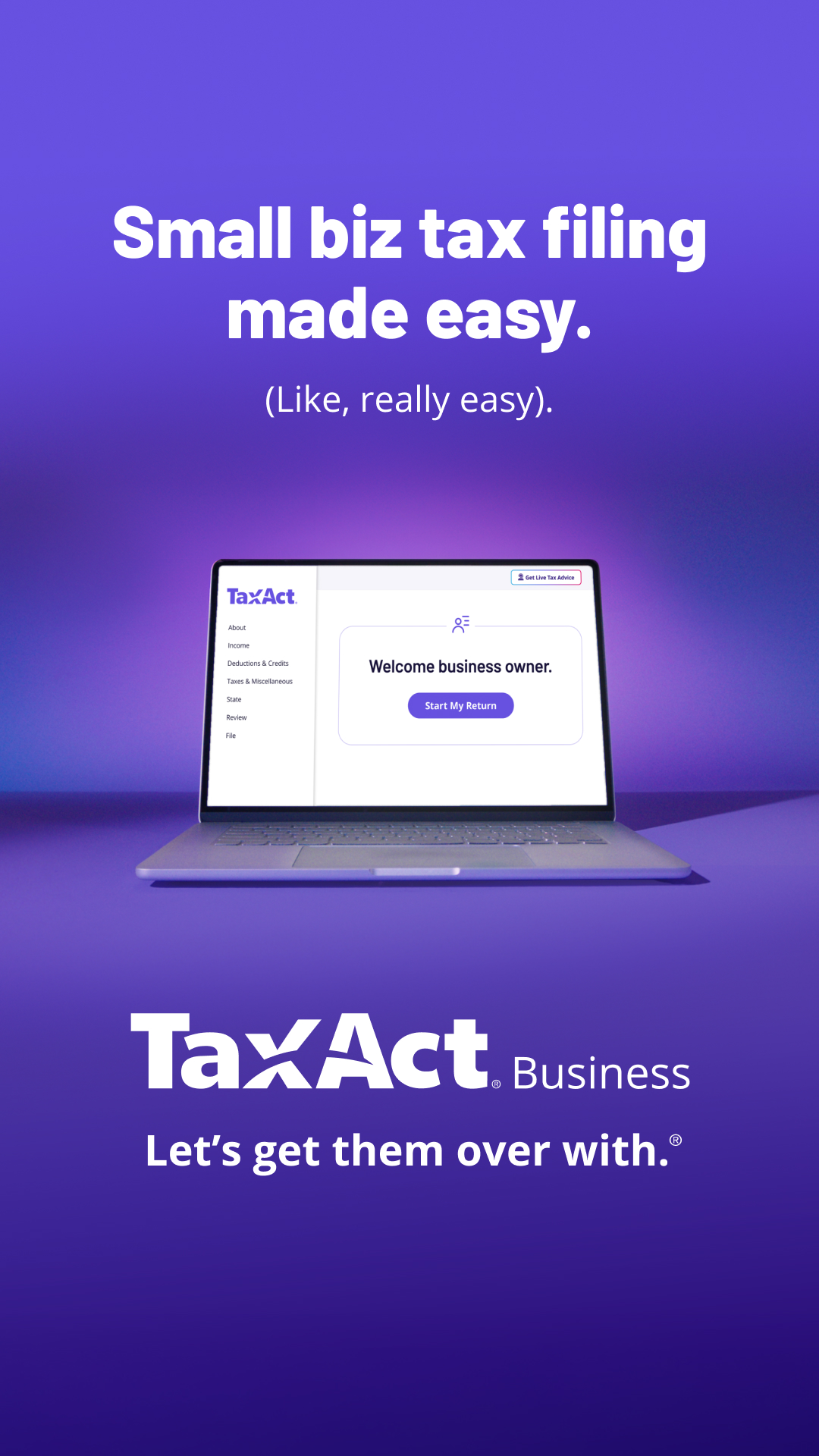 TaxAct Facebook ad from Feb 17, 2026