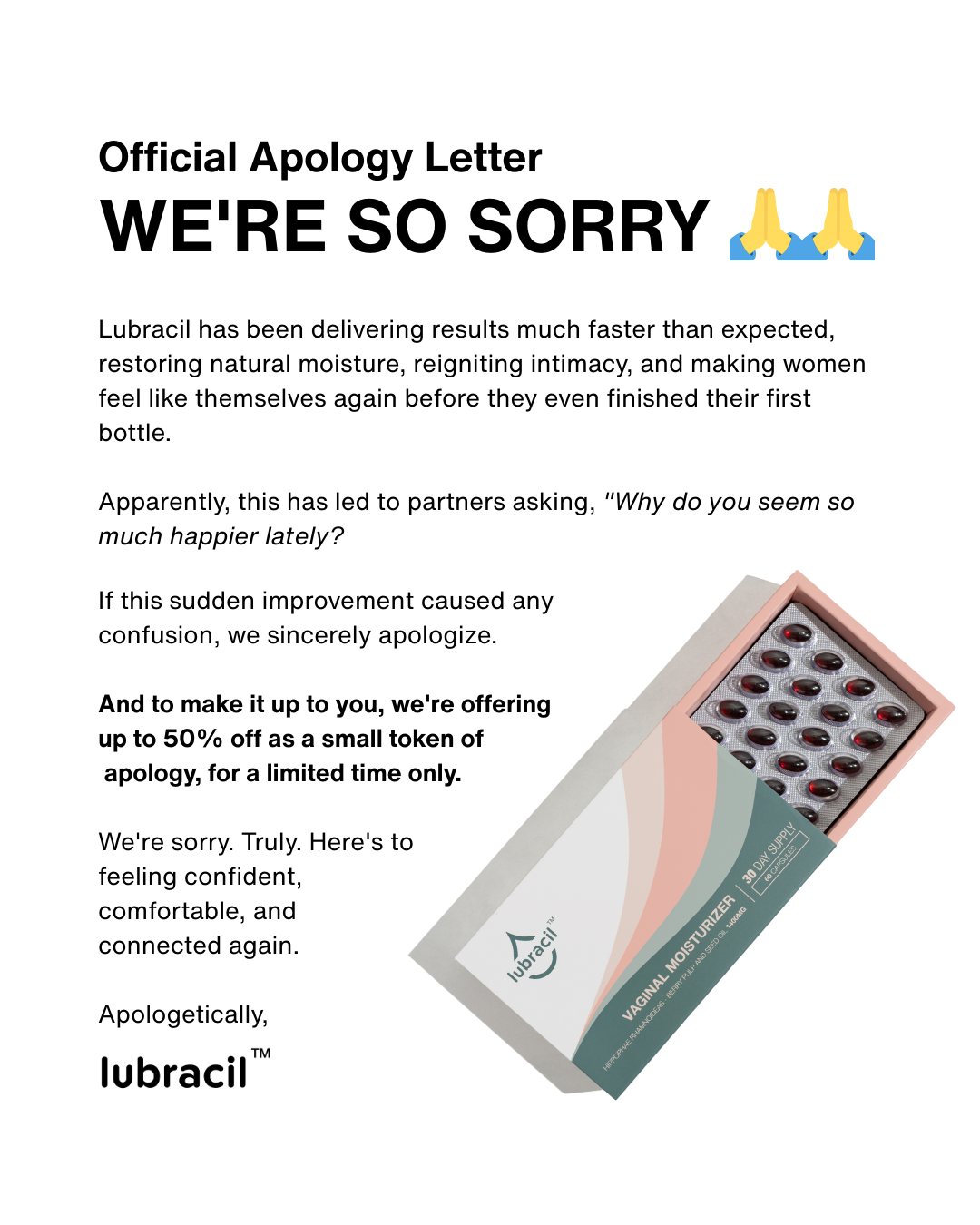 Lubracil Facebook ad