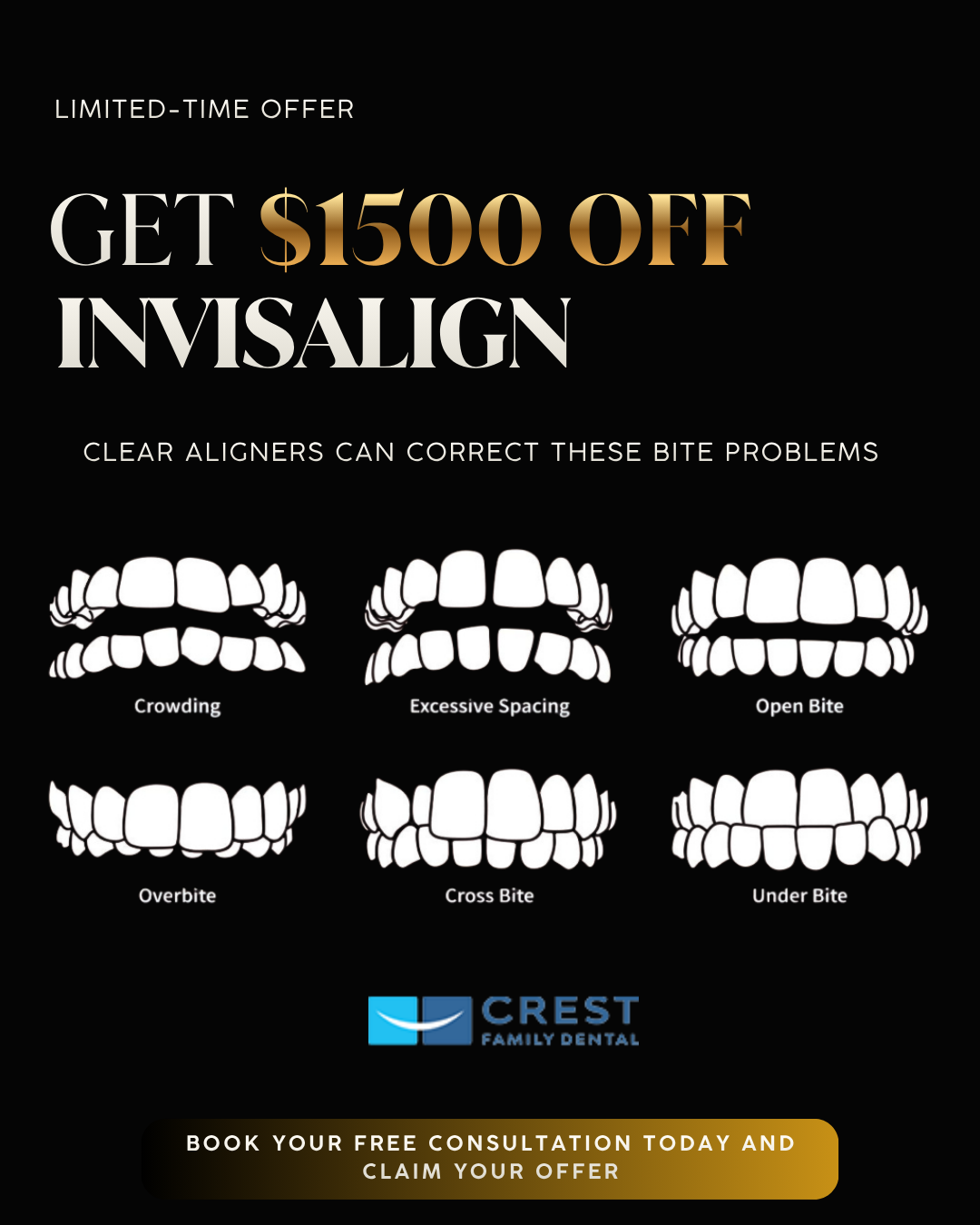 Crest Family Dental Facebook ad