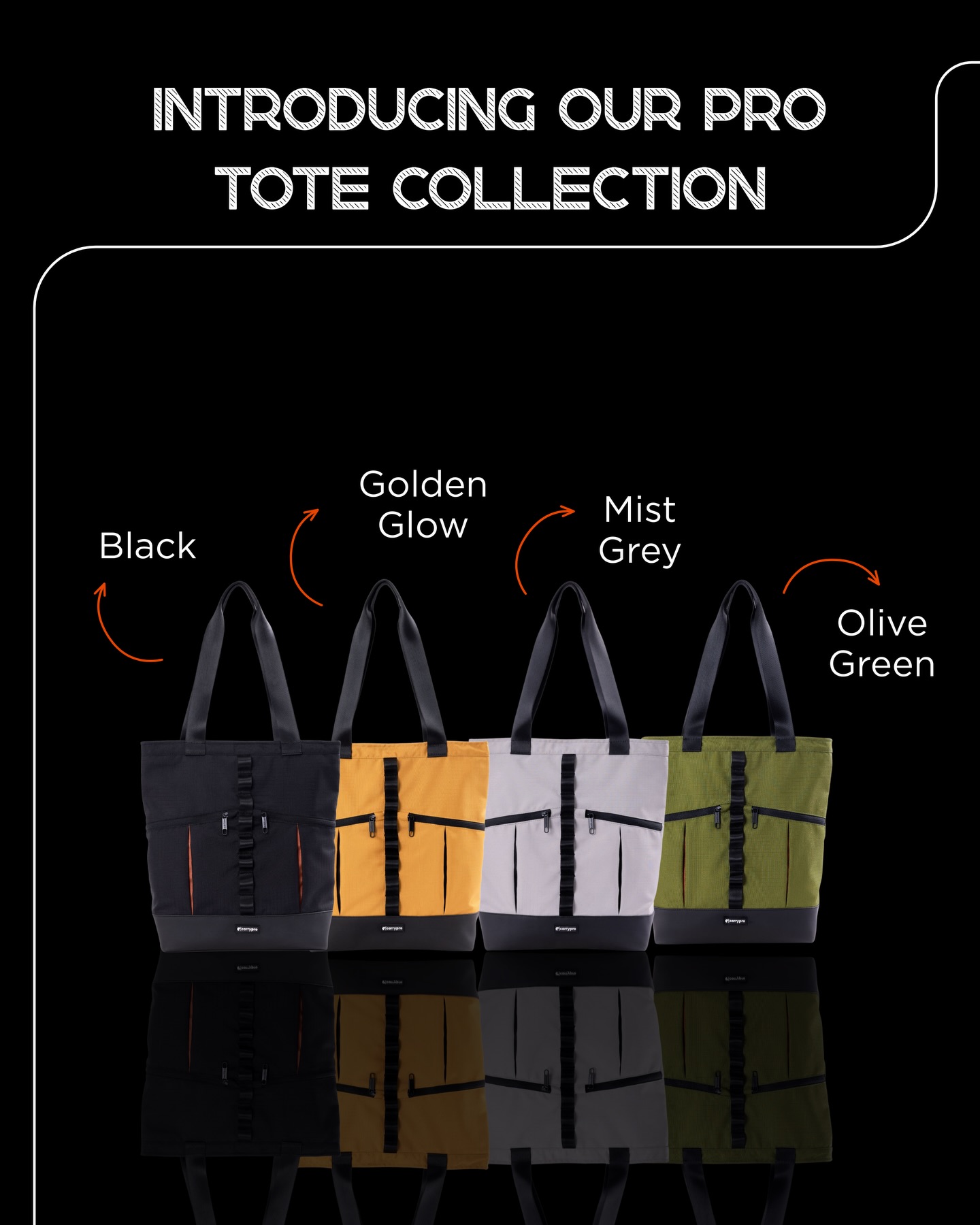 Carry Pro Facebook ad: Introducing the all-new Carrypro Tote bags where smart…