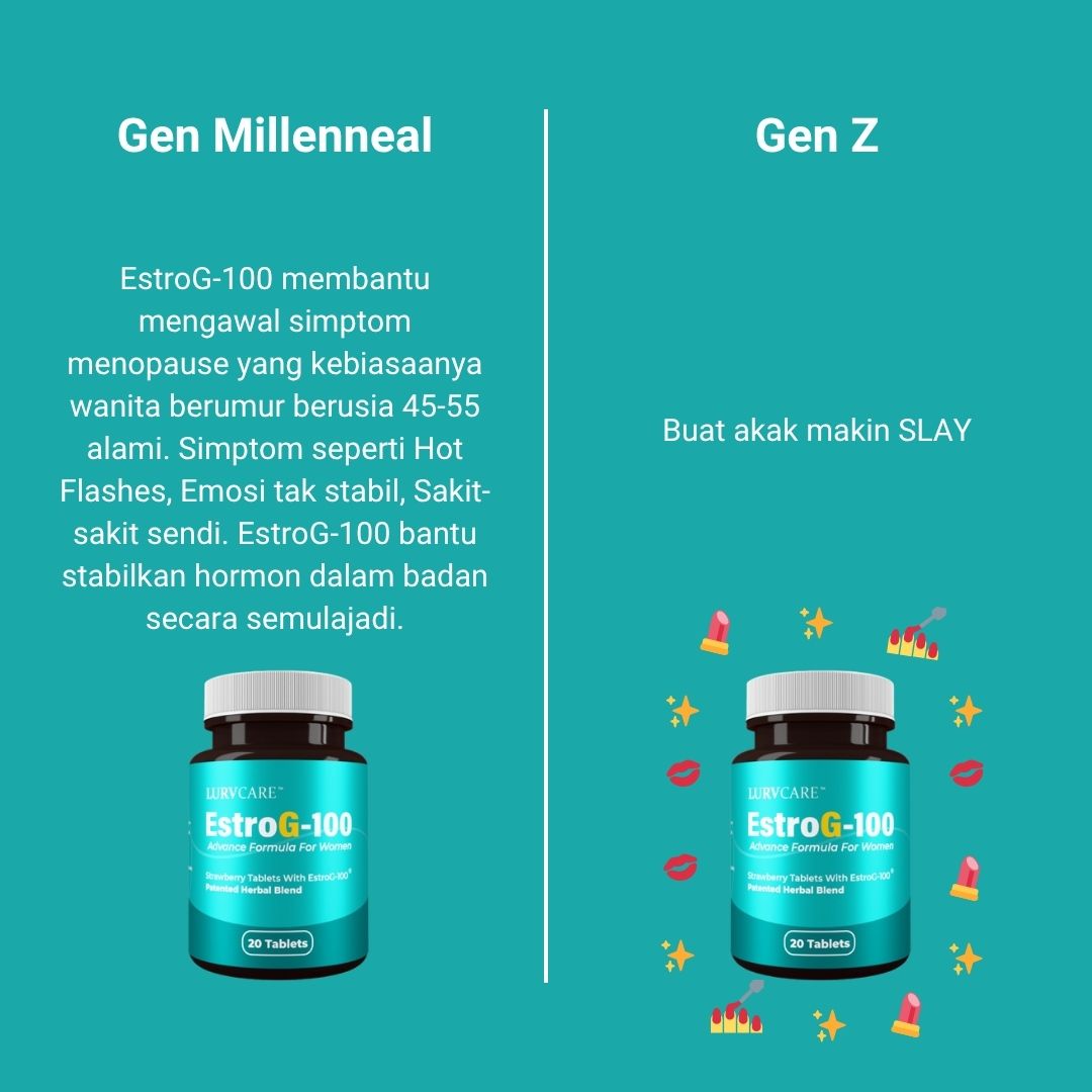 EstroG-100 - Rahsia Wanita Menopause Facebook ad