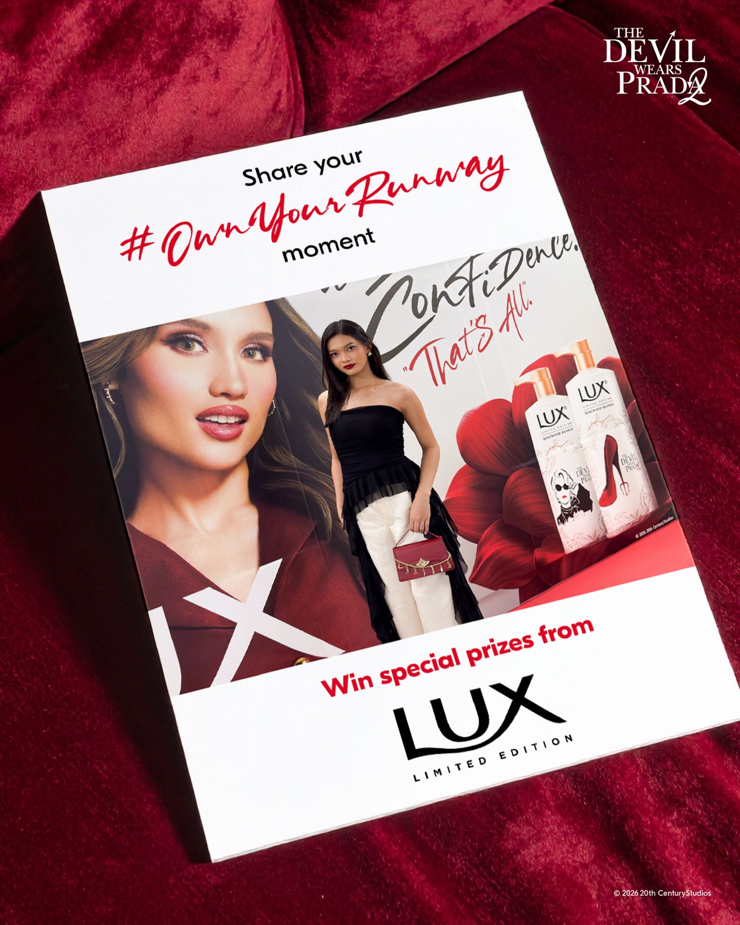 LUX Facebook ad: Calling all main characters!