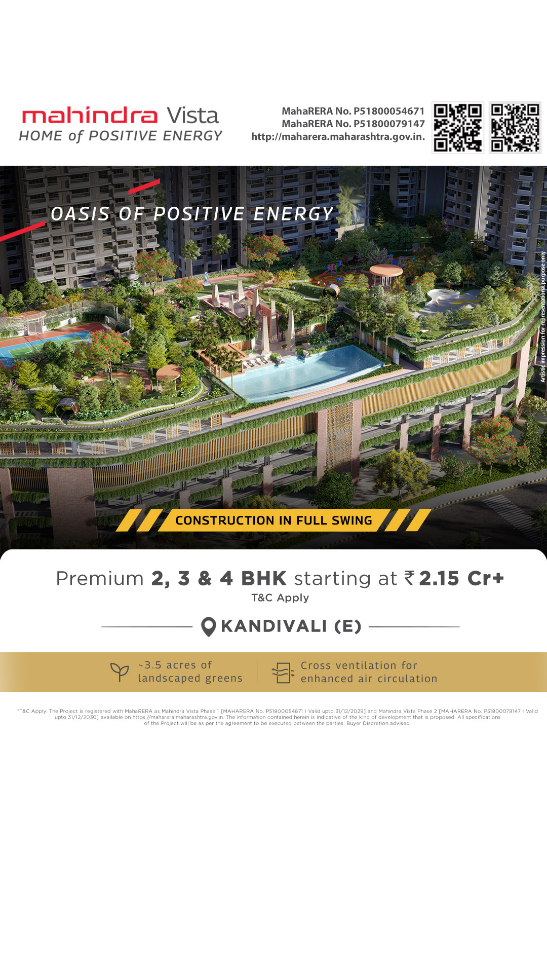 Mahindra Lifespaces Facebook ad