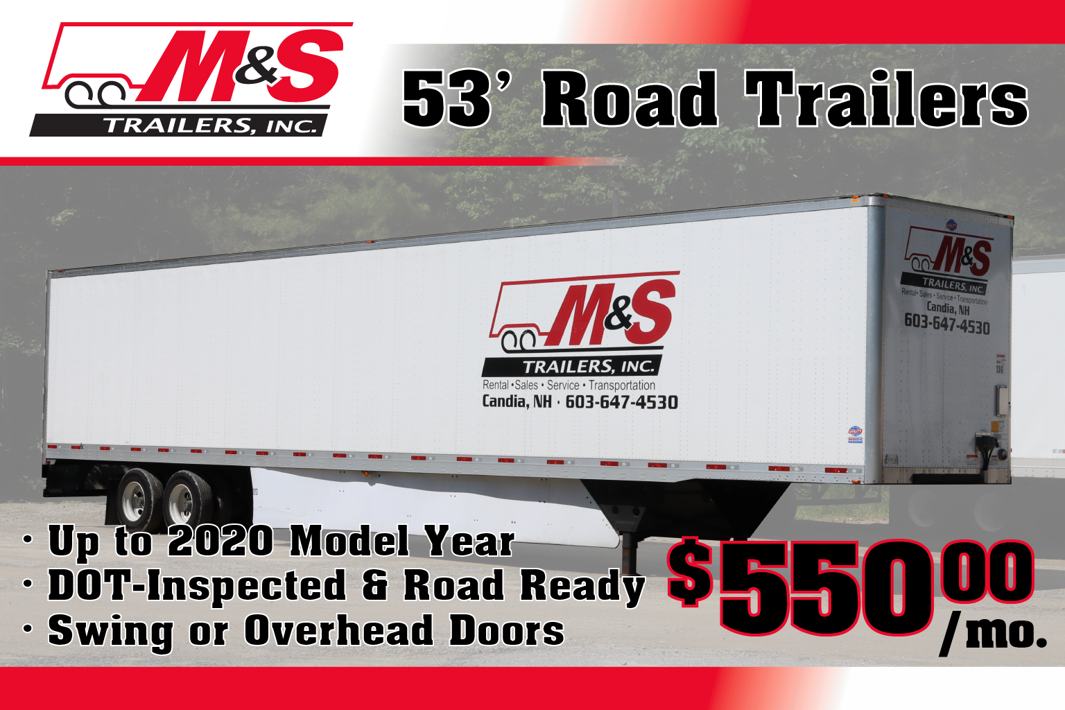 M&S Trailers, Inc. Facebook ad: M&S Trailers