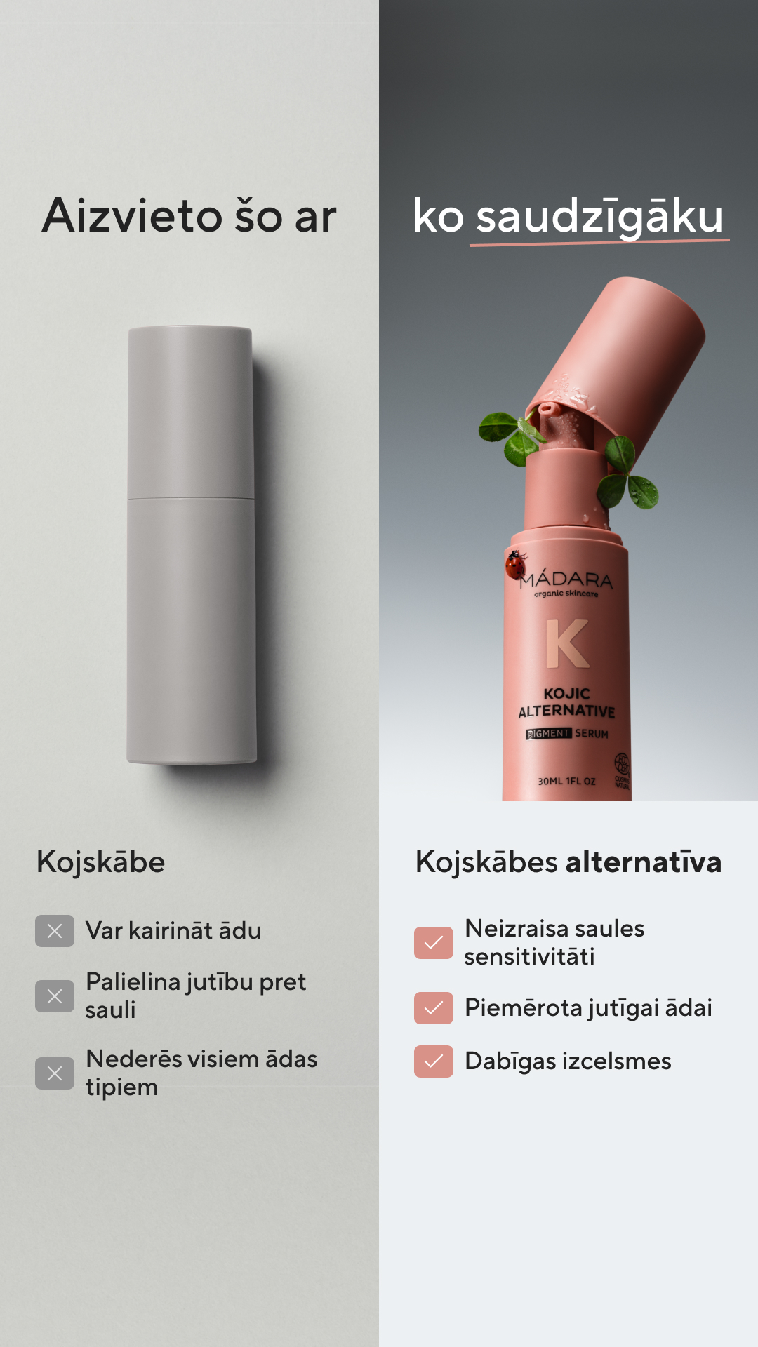 Mádara Organic Skincare Facebook ad