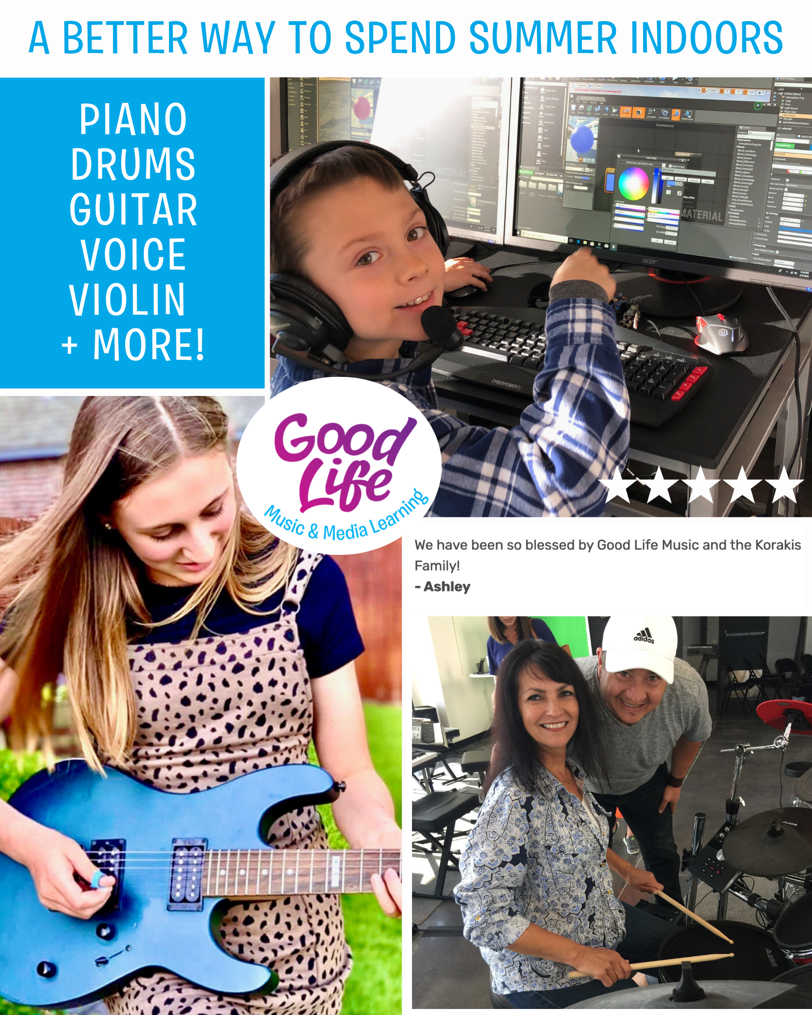 Good Life Music & Media Learning Facebook ad