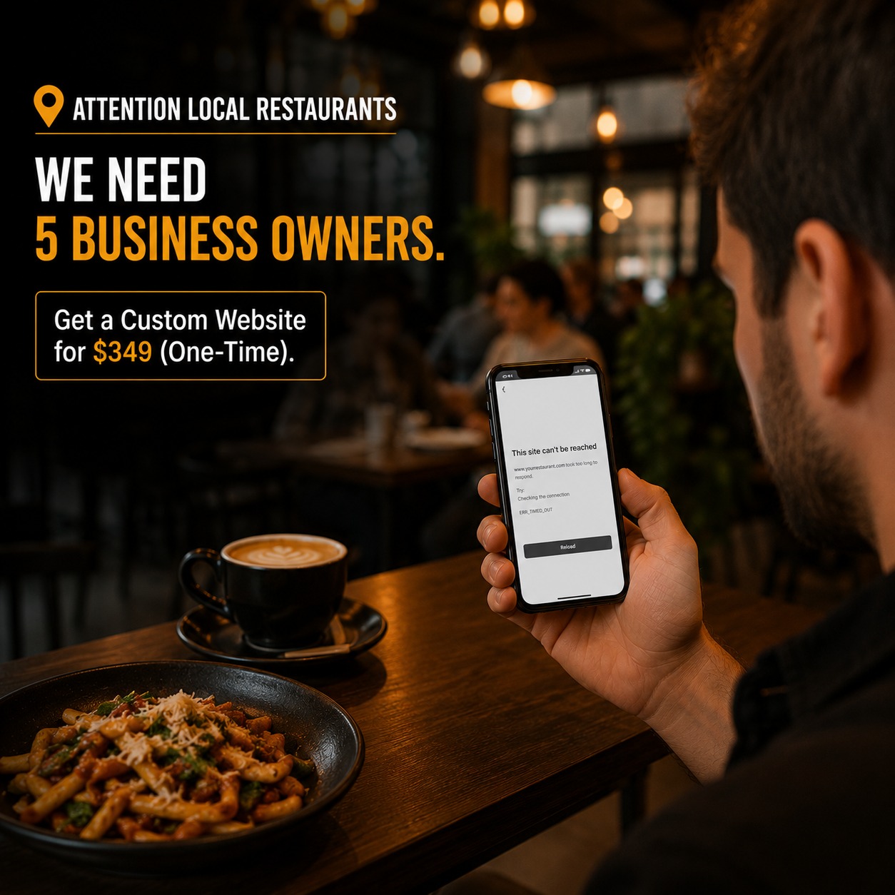 Rapidsites - Professional Websites in 5 Days. Facebook ad: Click Learn More to claim one of the final 3 spots today!