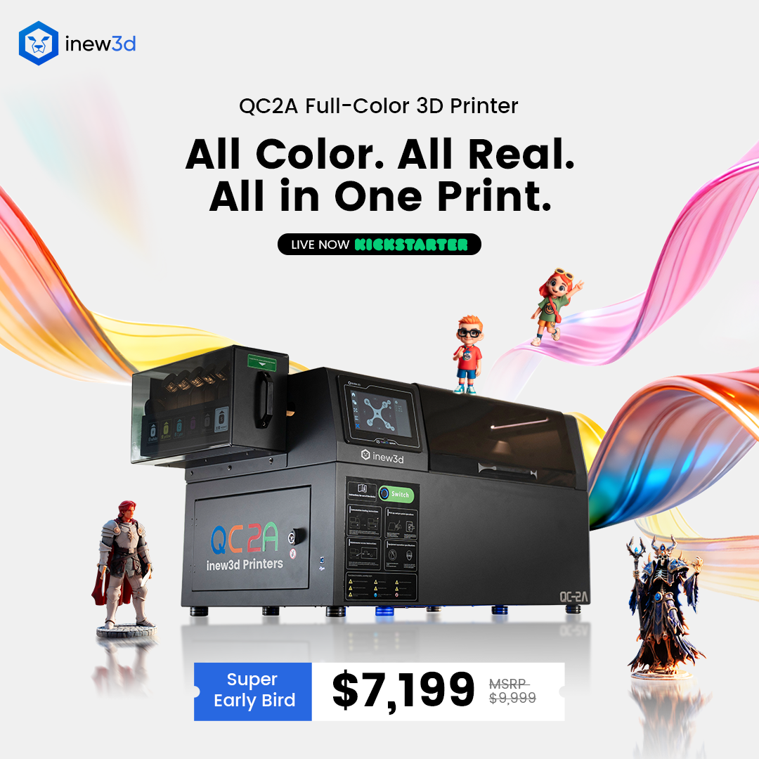 Inew3d Facebook ad: Now live on Kickstarter. Flexible payment options available
