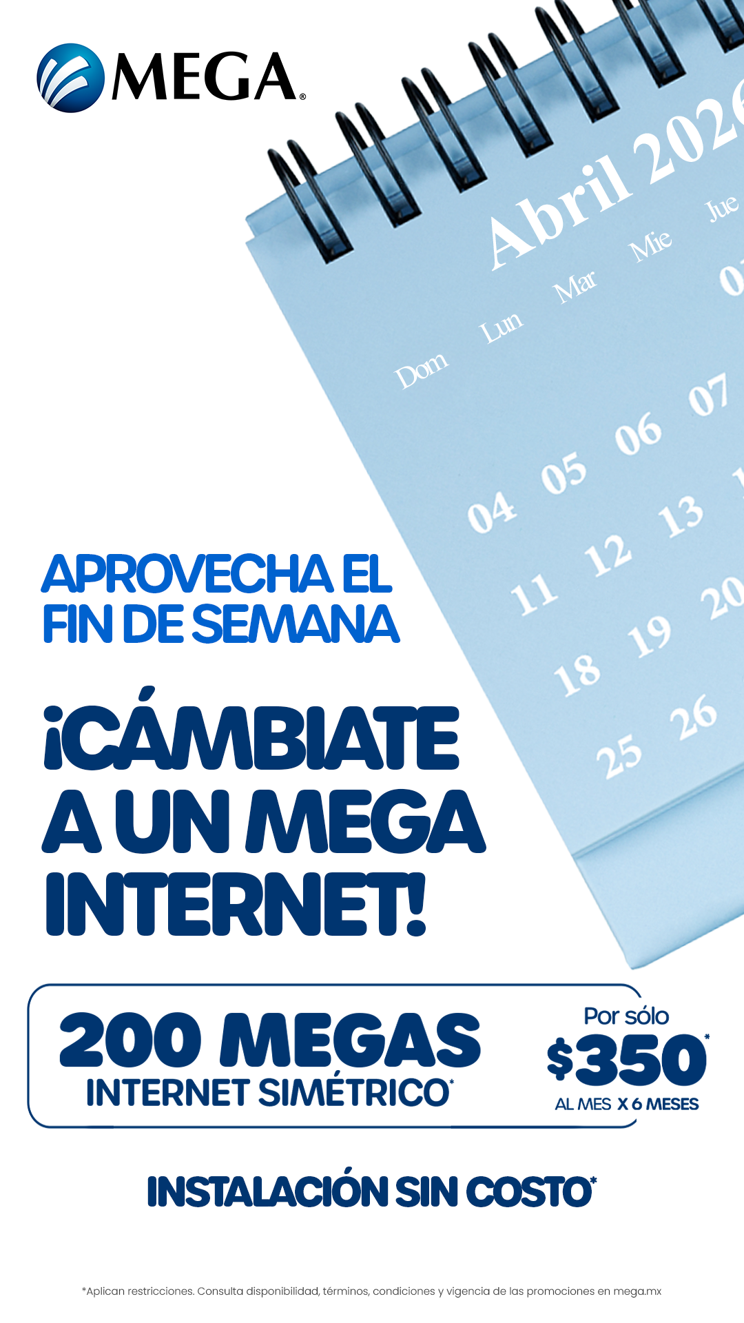 Megacable, Conectamos tu vida Facebook ad
