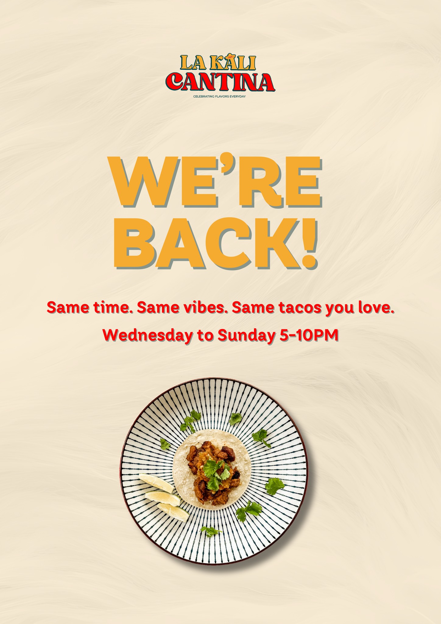 La Kali Cantina Facebook ad: ππβππ ππ
π
πππππππ ππππ!