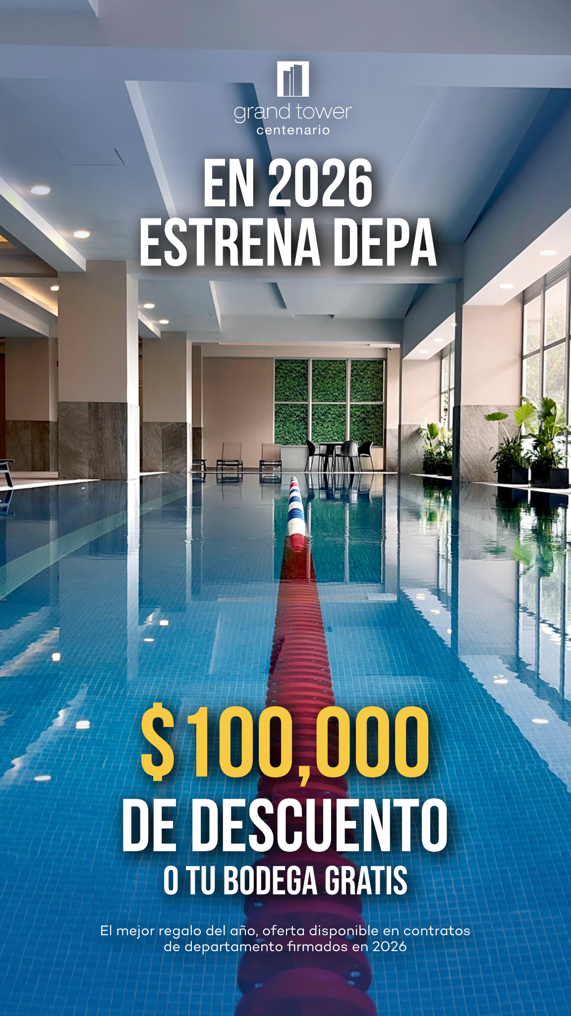 Grand Tower Centenario Facebook ad from Apr 15, 2026