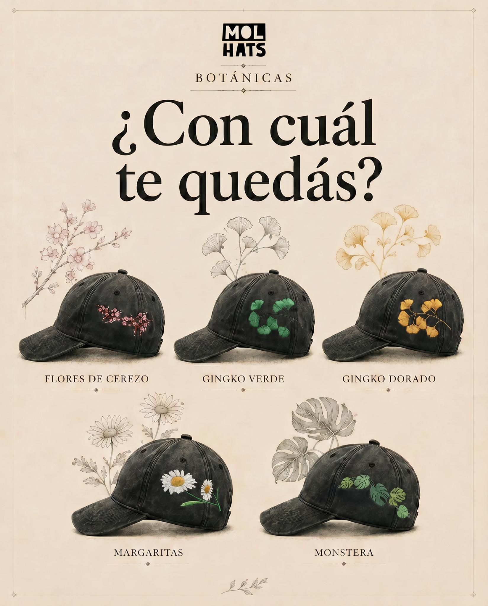 Mol Hats Facebook ad: Millones de años de inspiración.