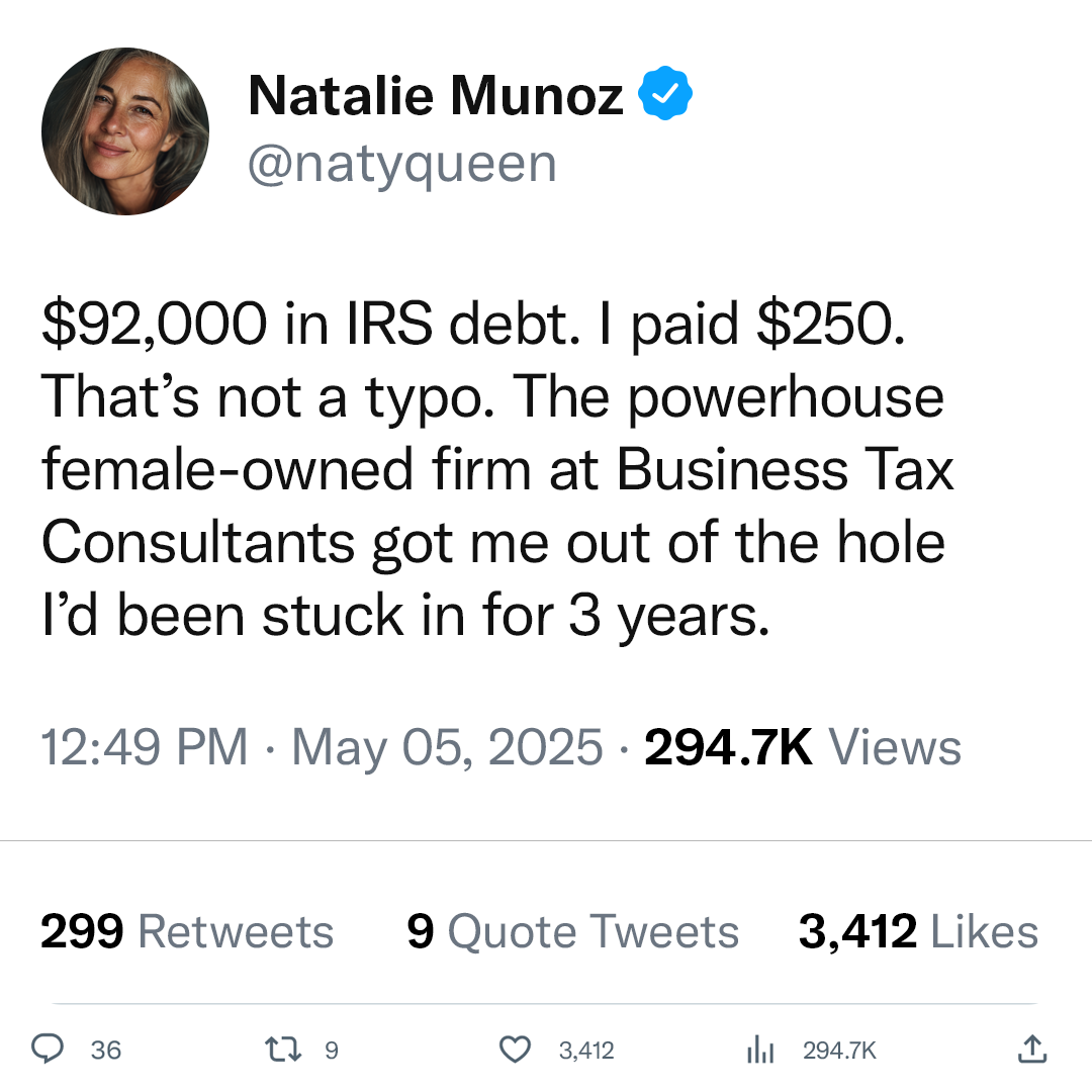 Business Tax Consultants Facebook ad