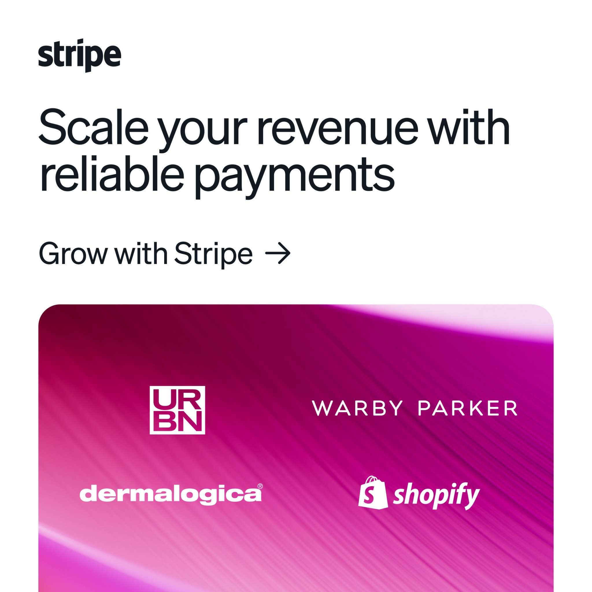Stripe Facebook ad