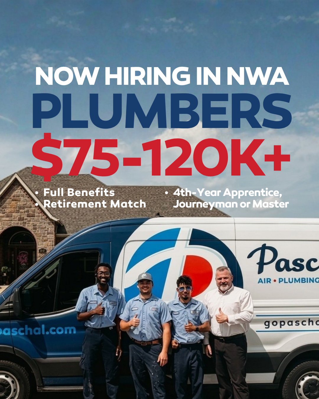 Paschal Air, Plumbing & Electric Facebook ad from Jul 7, 2026