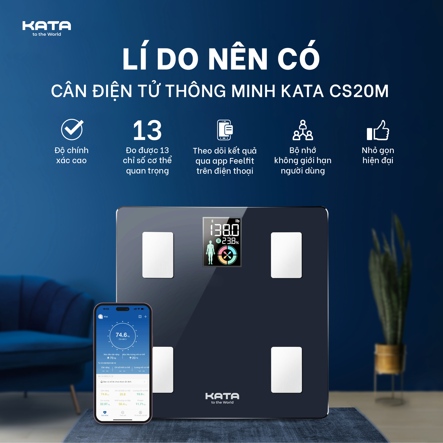 KATA Technology Facebook ad: LÝ DO NÊN CHỌN CÂN SỨC KHỎE KATA…