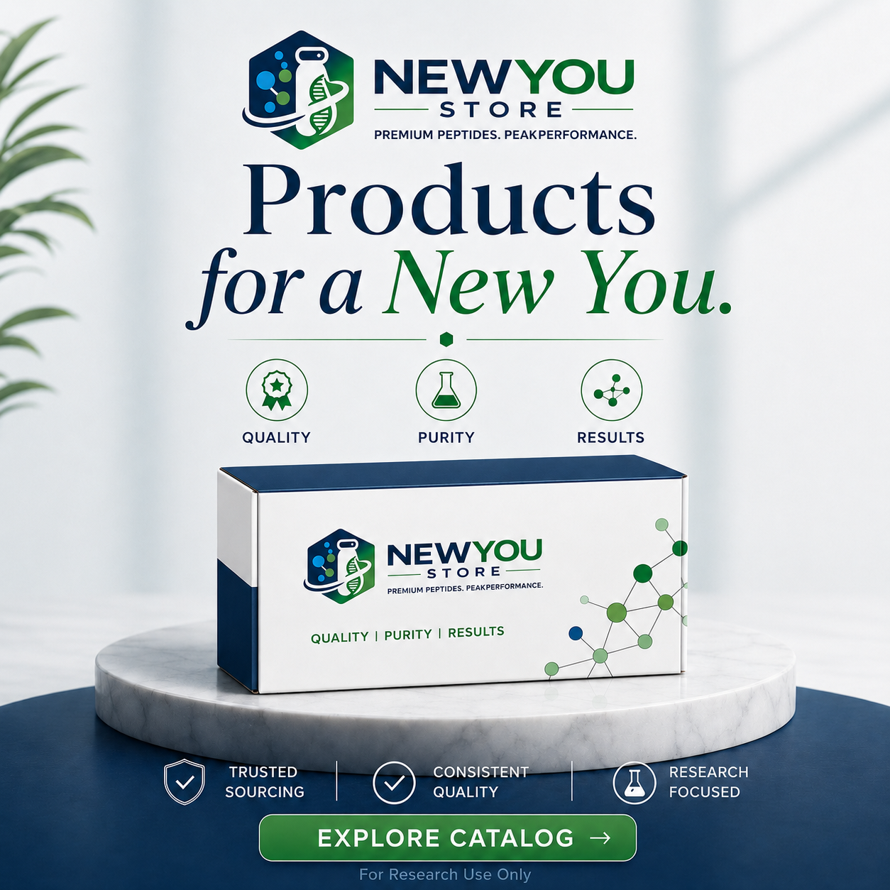 New You store Facebook ad: Quality you can see. Standards you can trust.