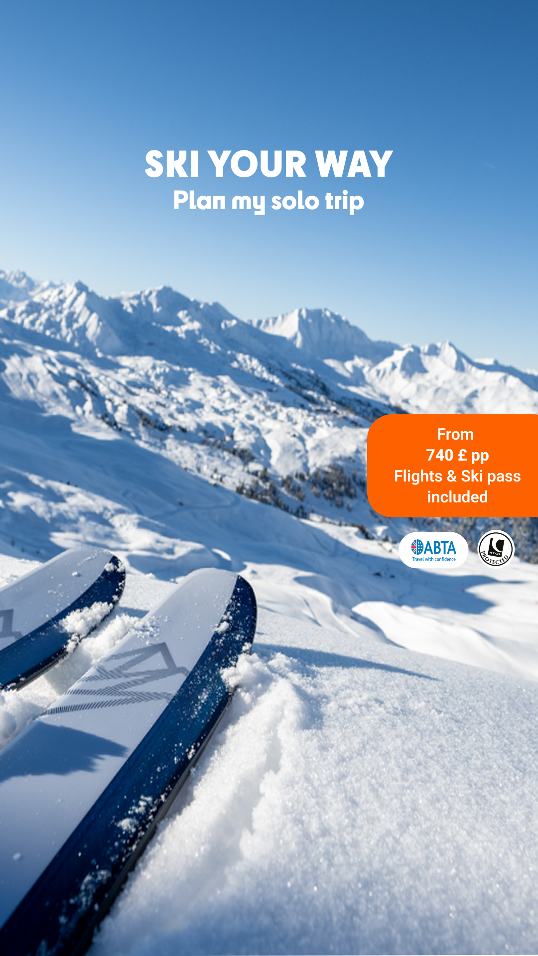 Travelski UK Facebook ad from May 22, 2026