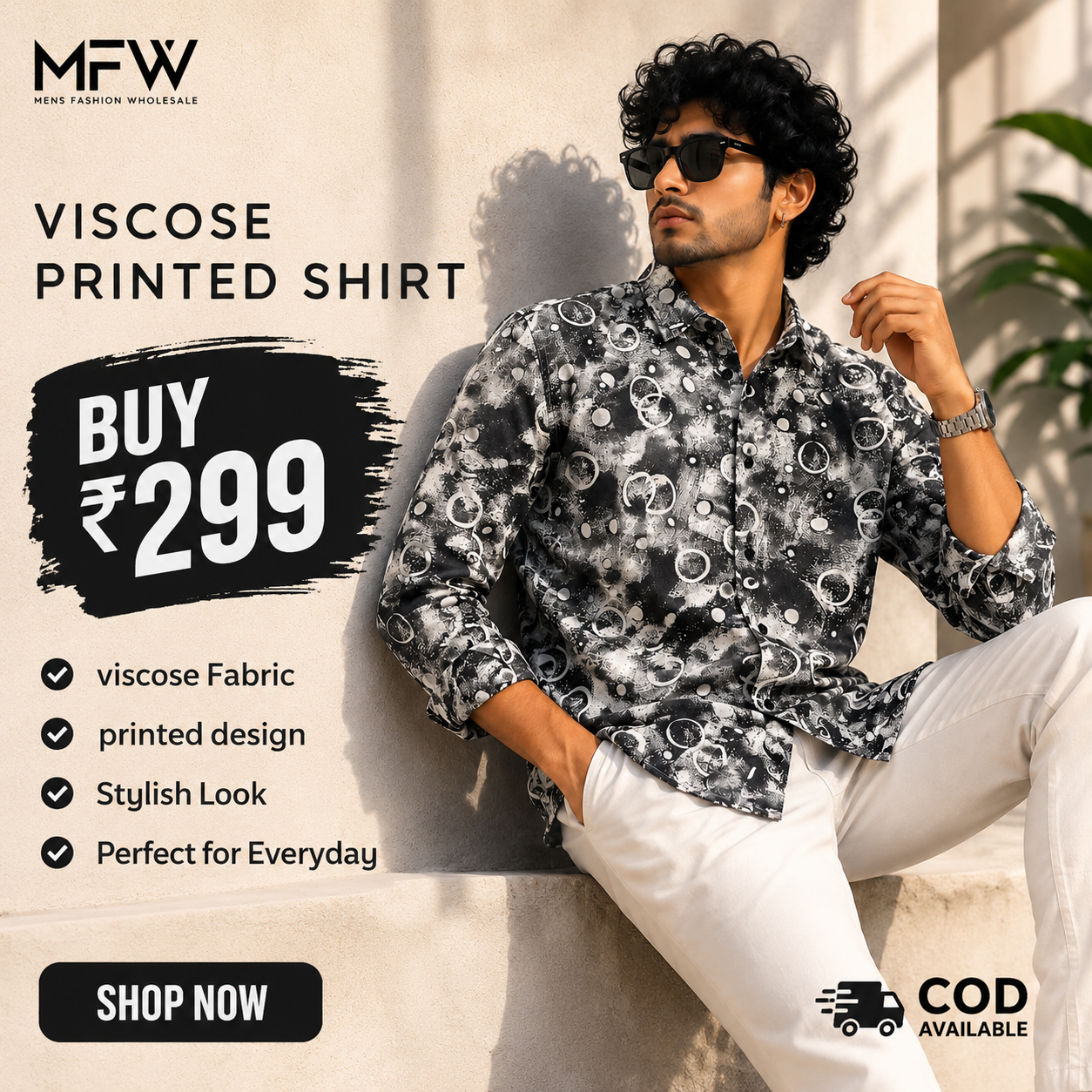 mfwchennai Facebook ad: Looking for a stylish shirt under ₹300?