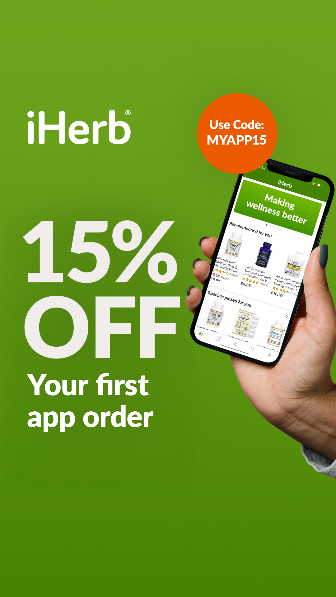 iHerb Facebook ad