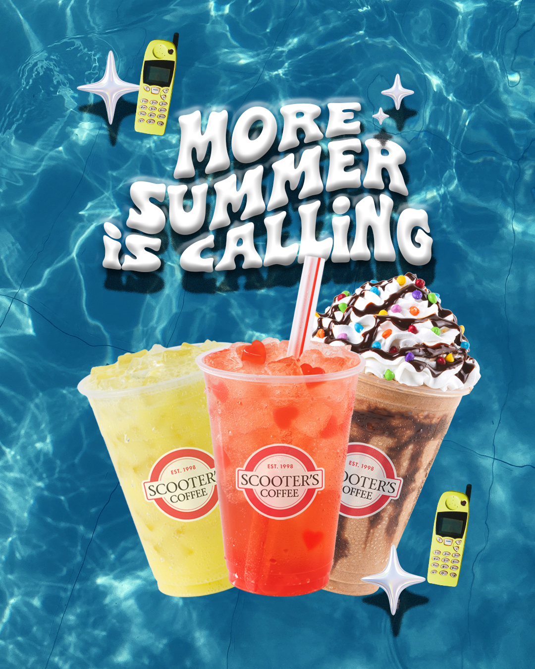 Scooter's Coffee Facebook ad: New Summer Sips