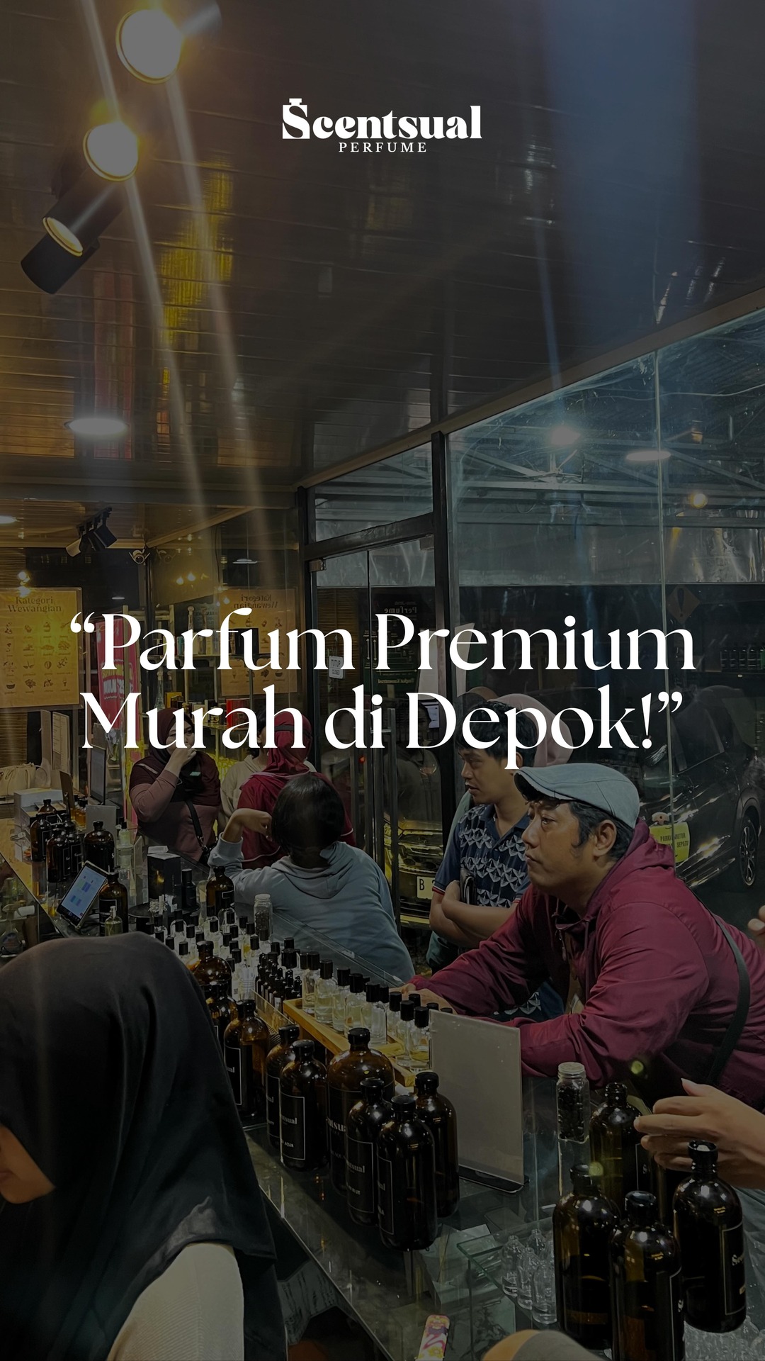 Scentsual Inspire Perfume Facebook ad: Bayangin parfum yang wanginya nempel terus walau bajunya…