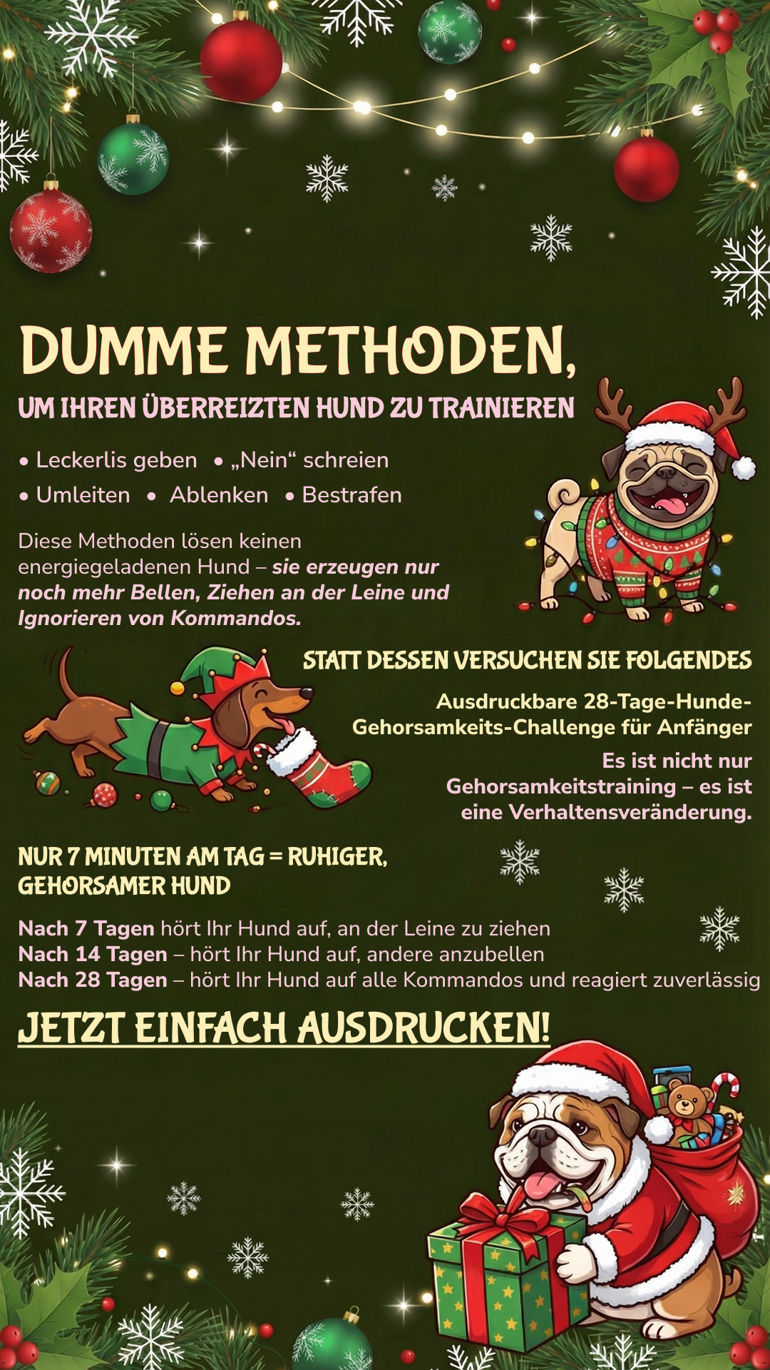 28 Day Dog Obedience Challenge Facebook ad
