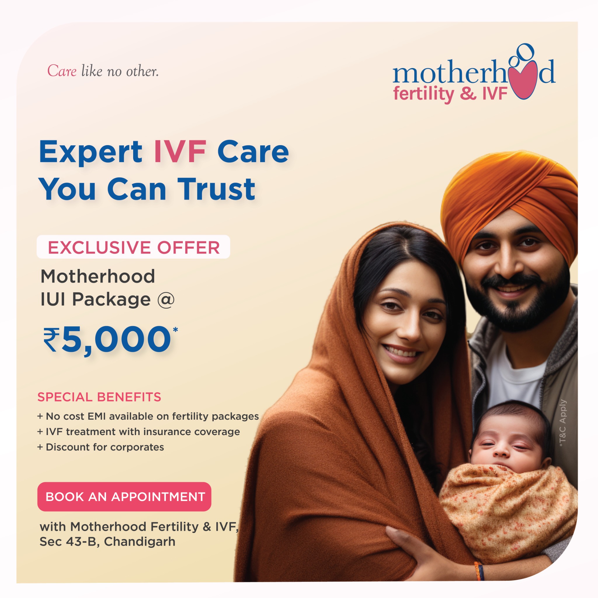 Motherhood Fertility & IVF Facebook ad