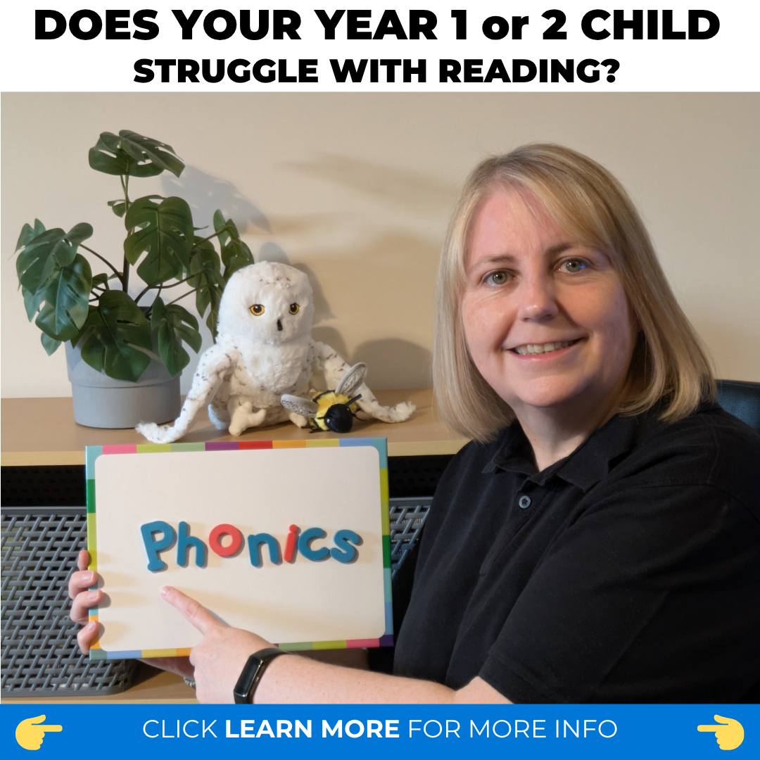 Sam Roblett - Early Reading Phonics Tutor Facebook ad: Reading gaps don't fix themselves. Act now.