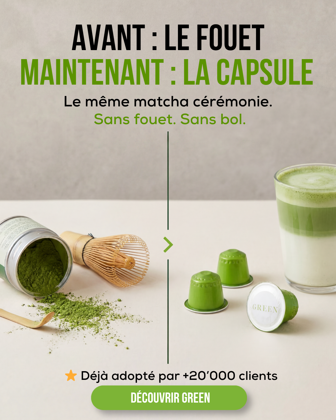 Green Facebook ad