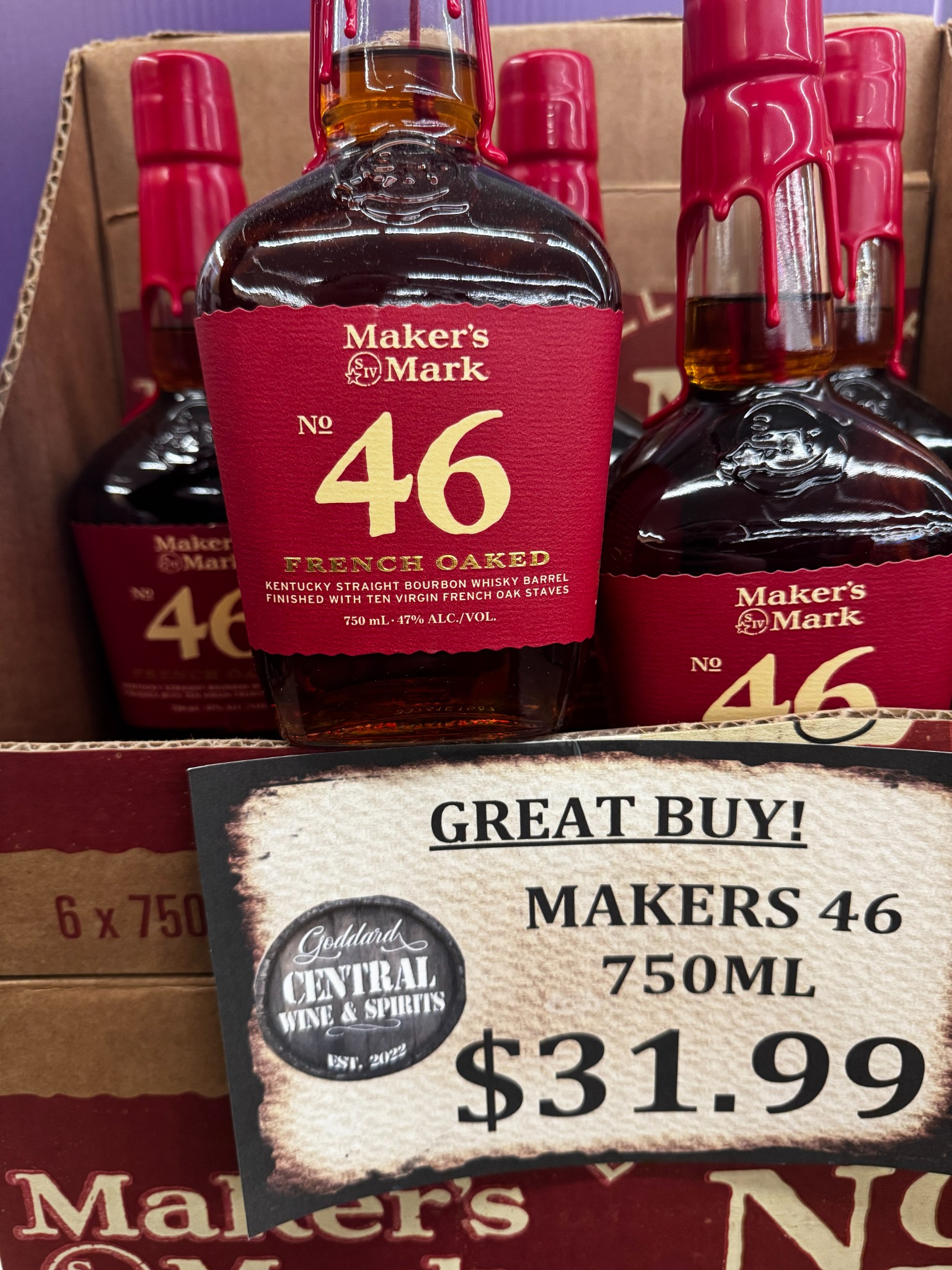 Goddard Central Wine & Spirits Facebook ad: Hey Pratt! Stop by and get amazing spirits…