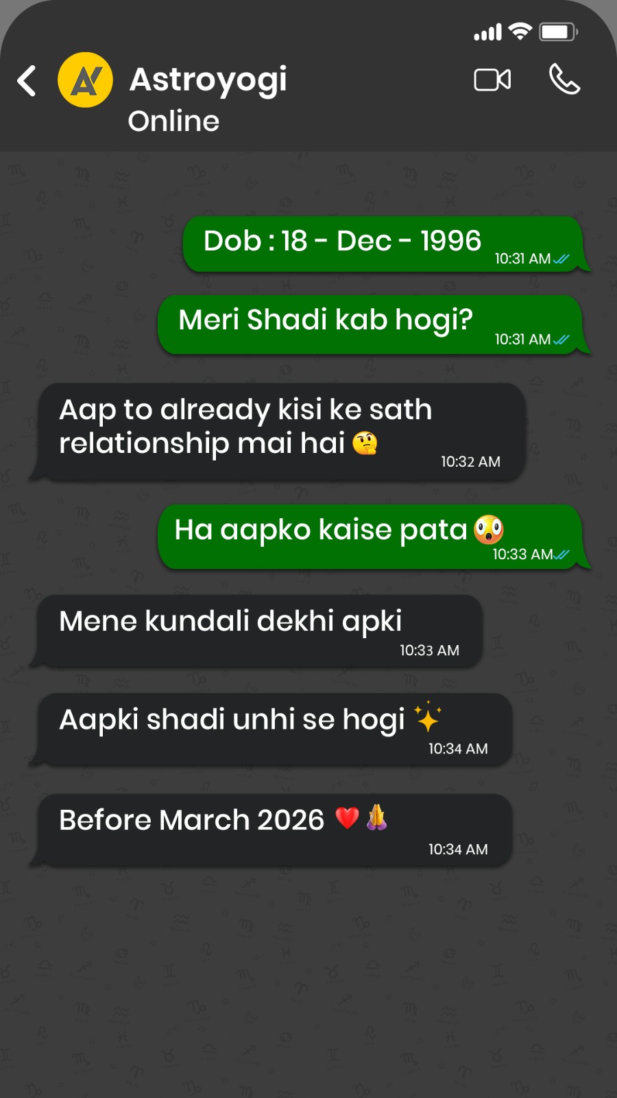 Astroyogi Facebook ad